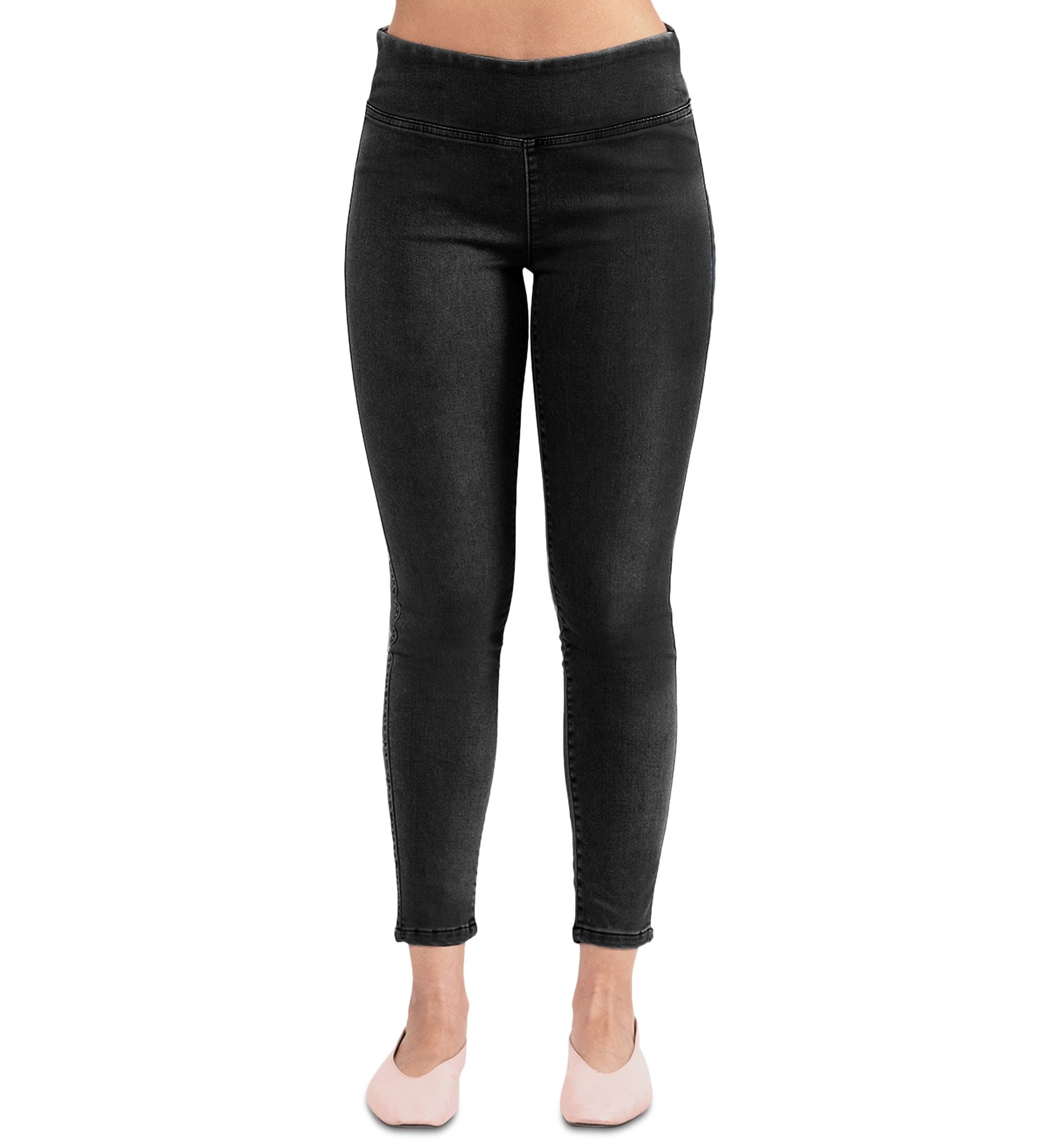 Black Tape Denim Leggings