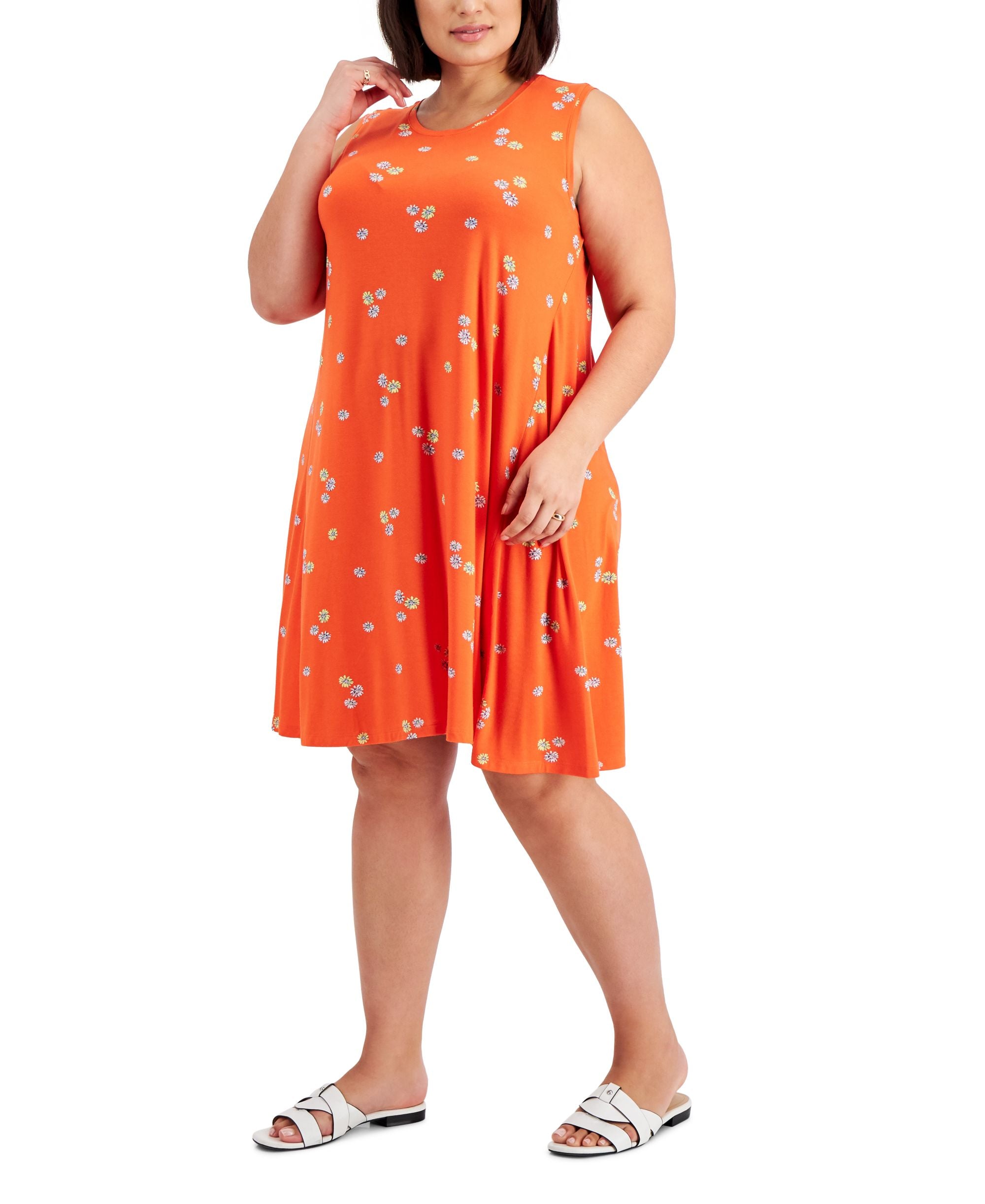 Style & Co Plus Size Printed Flip Flop Dress