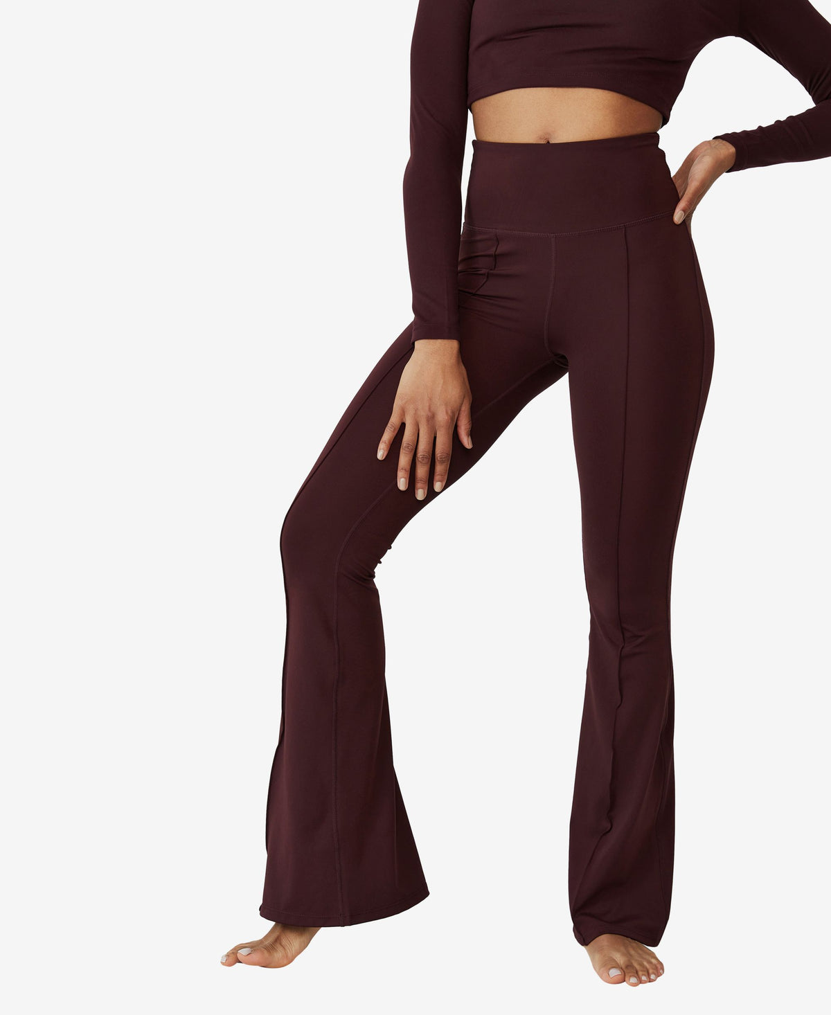 Womens Contouring Yoga Flare Pants