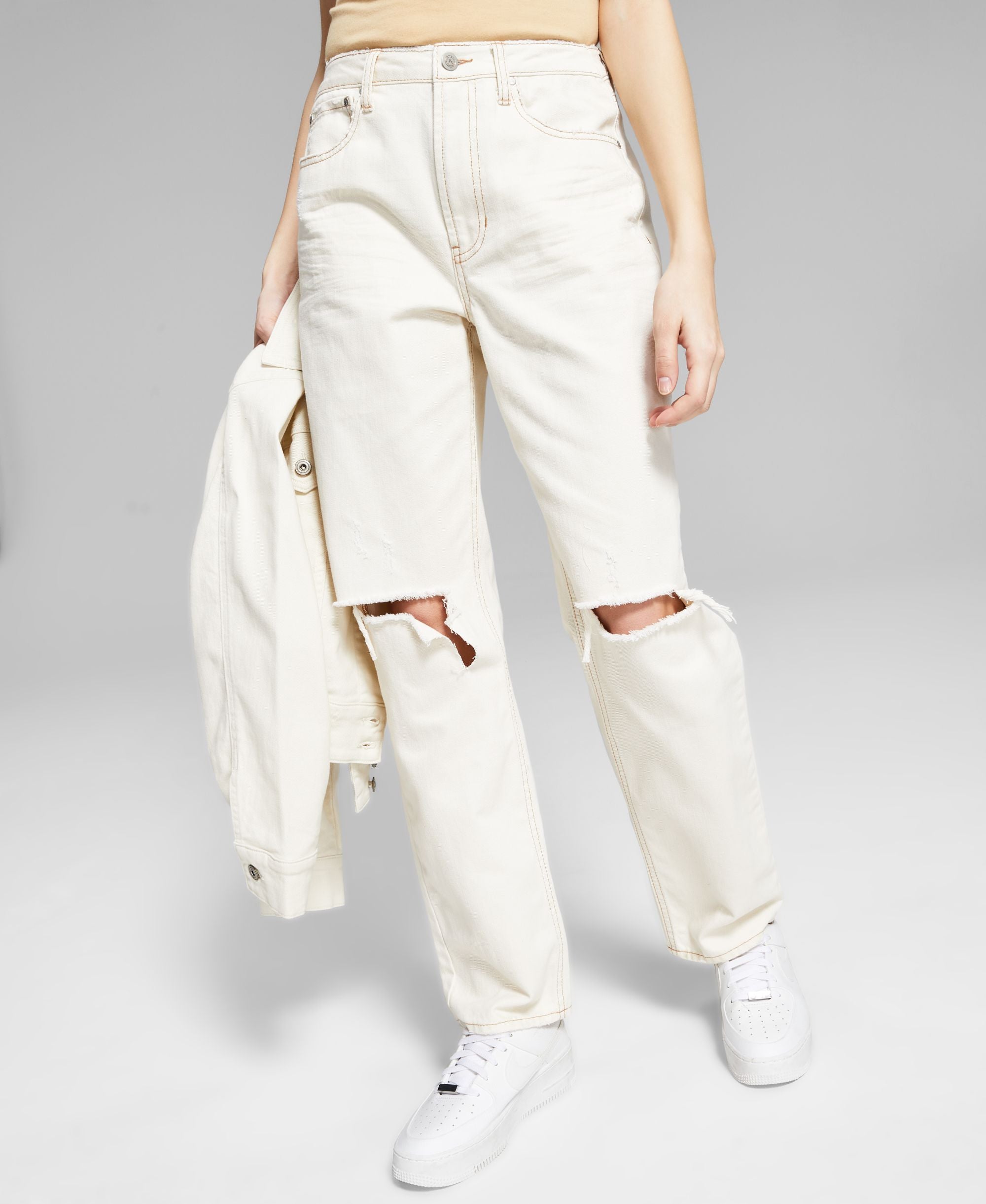 Now This Womens Ultra High Rise Straight Jeans