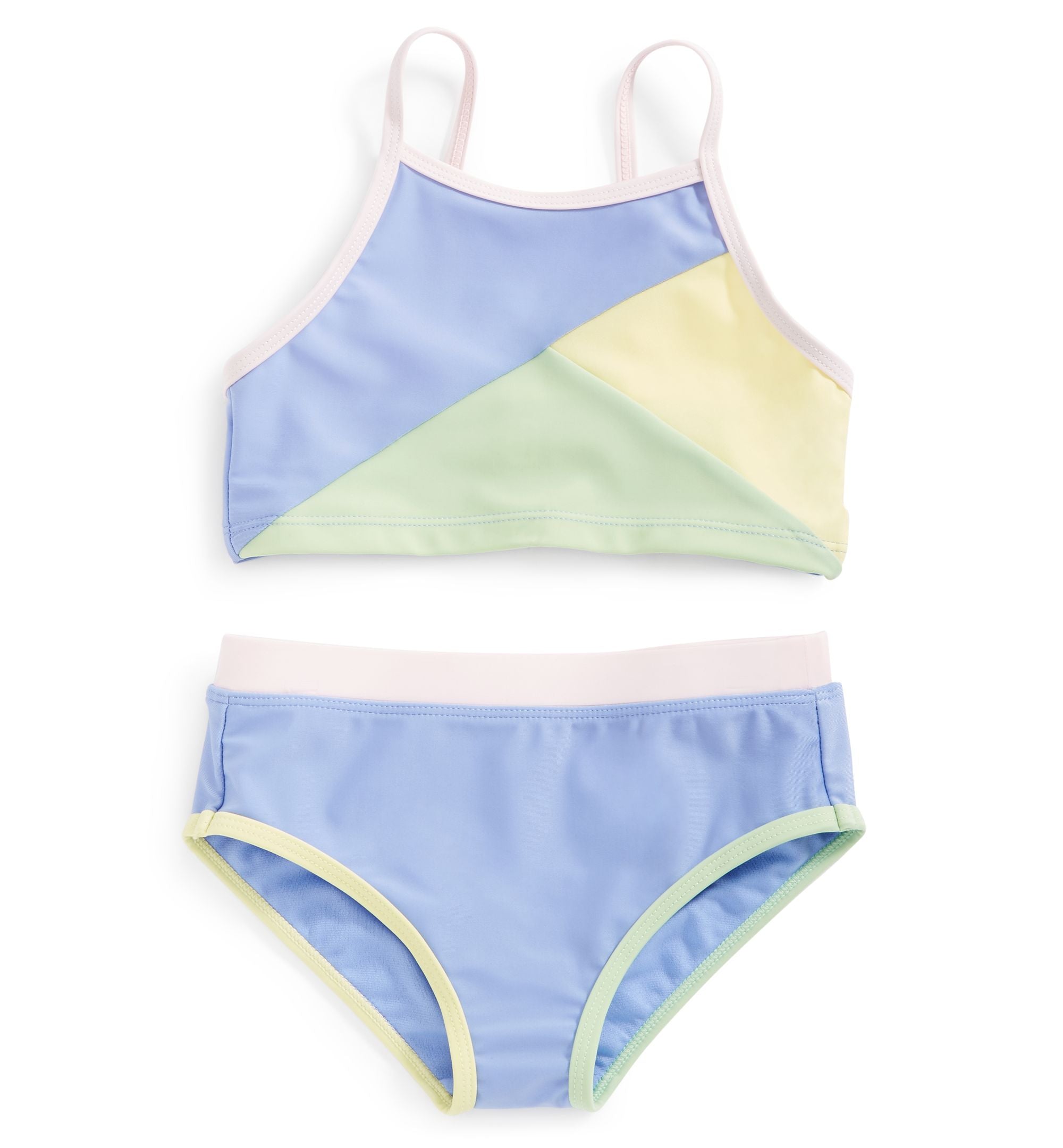 ID Ideology Toddler Little Girls Colorblocked Bikini