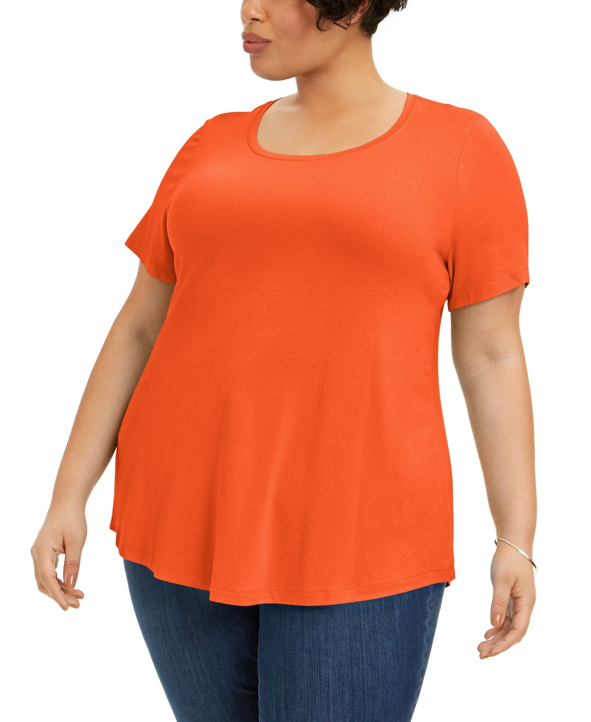 JM Collection Plus Size Short Sleeve Top