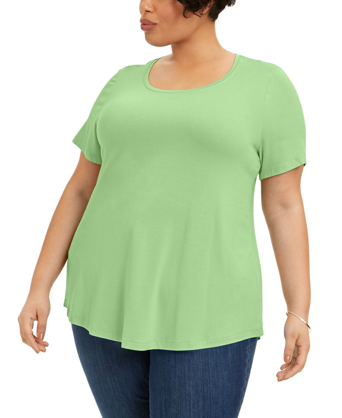 JM Collection Plus Size Short Sleeve Top