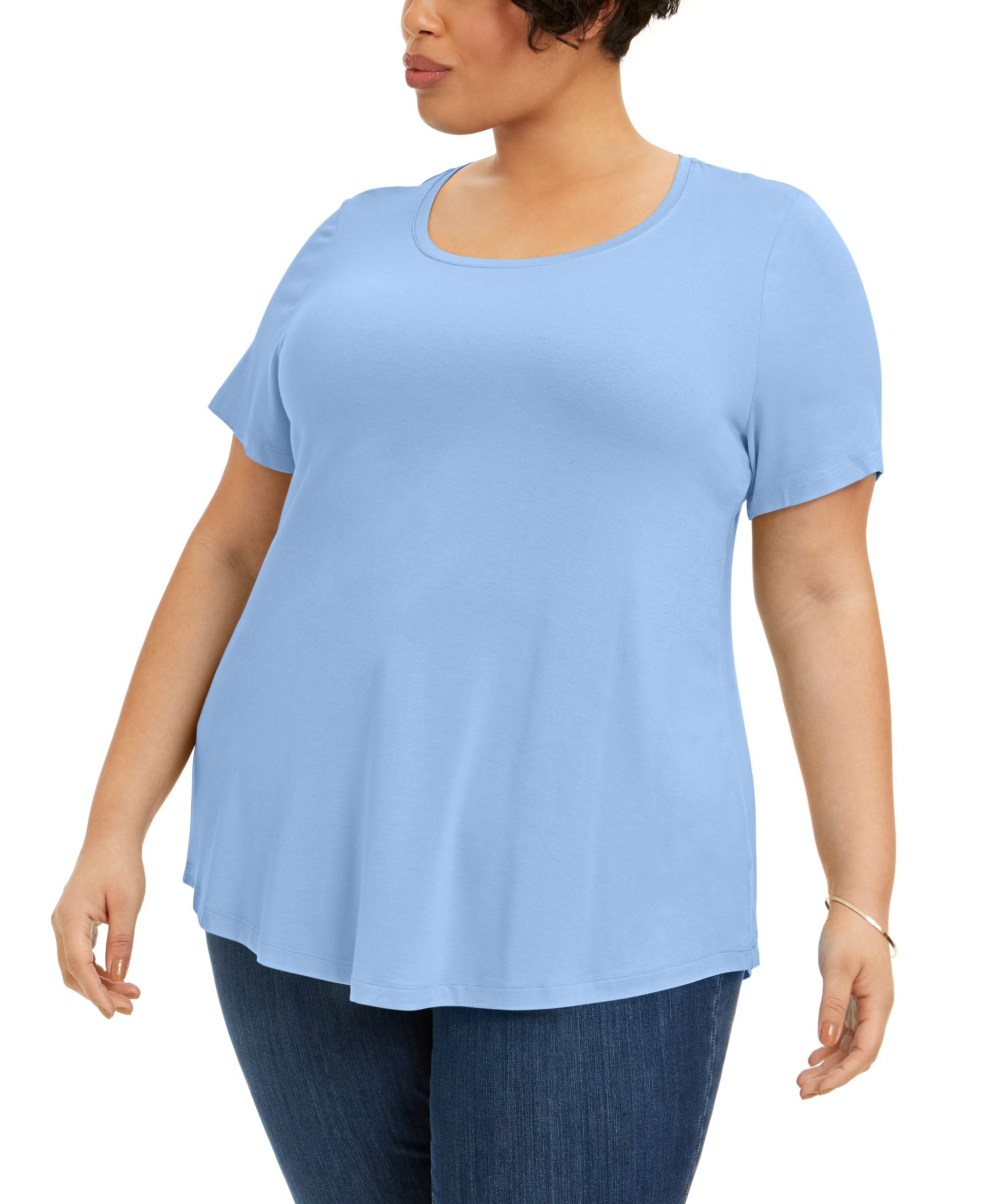 JM Collection Plus Size Short Sleeve Top