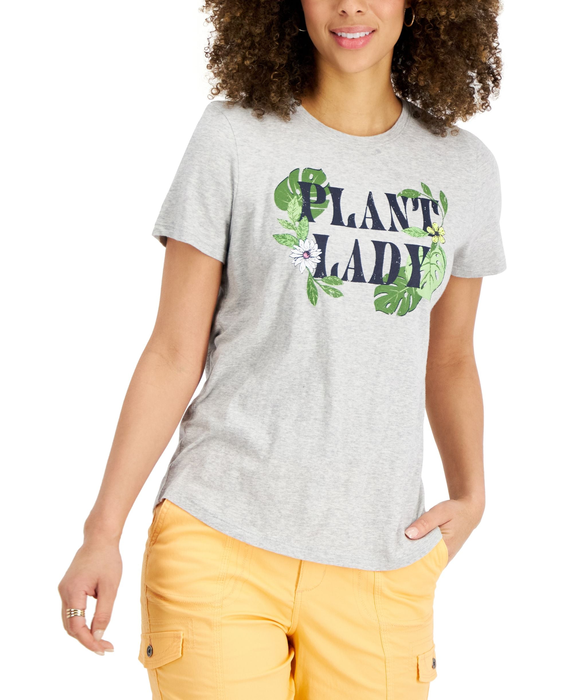 Style & Co Womens Cotton Graphic T-Shirt
