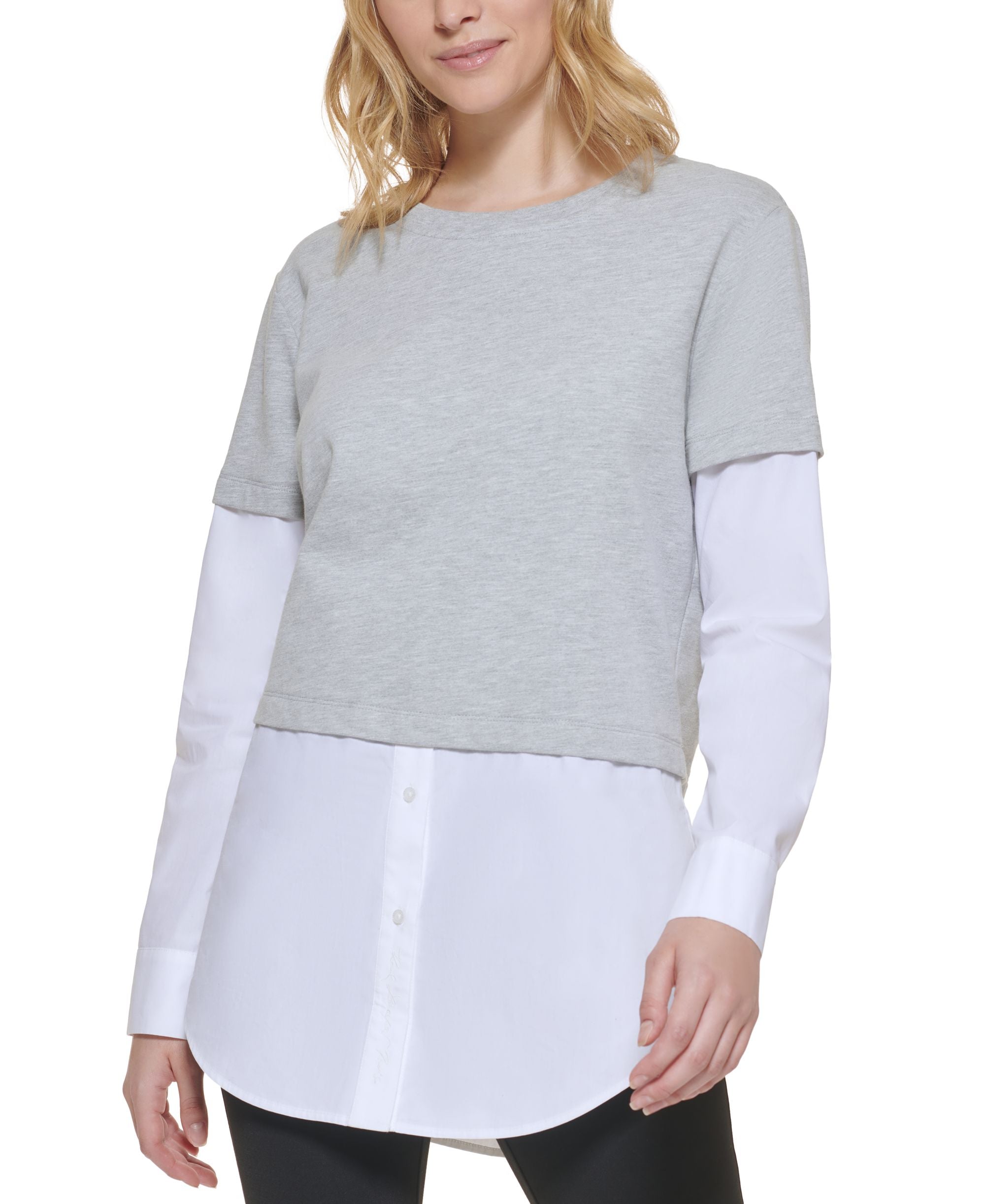 Karl Lagerfeld Paris Layered Look Top