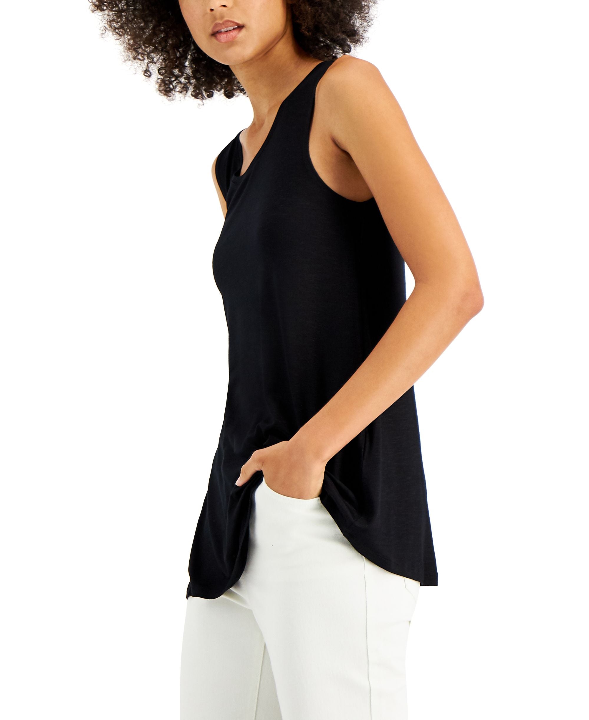 Style & Co Solid Swing Tank Top