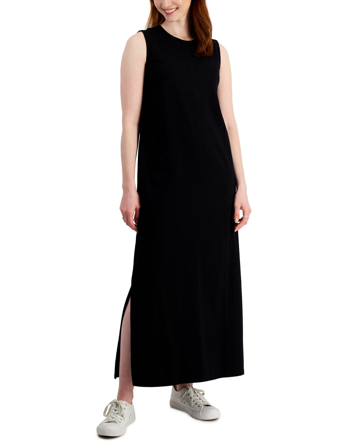 Style & Co Womens Heather Muscle Tank Dress
