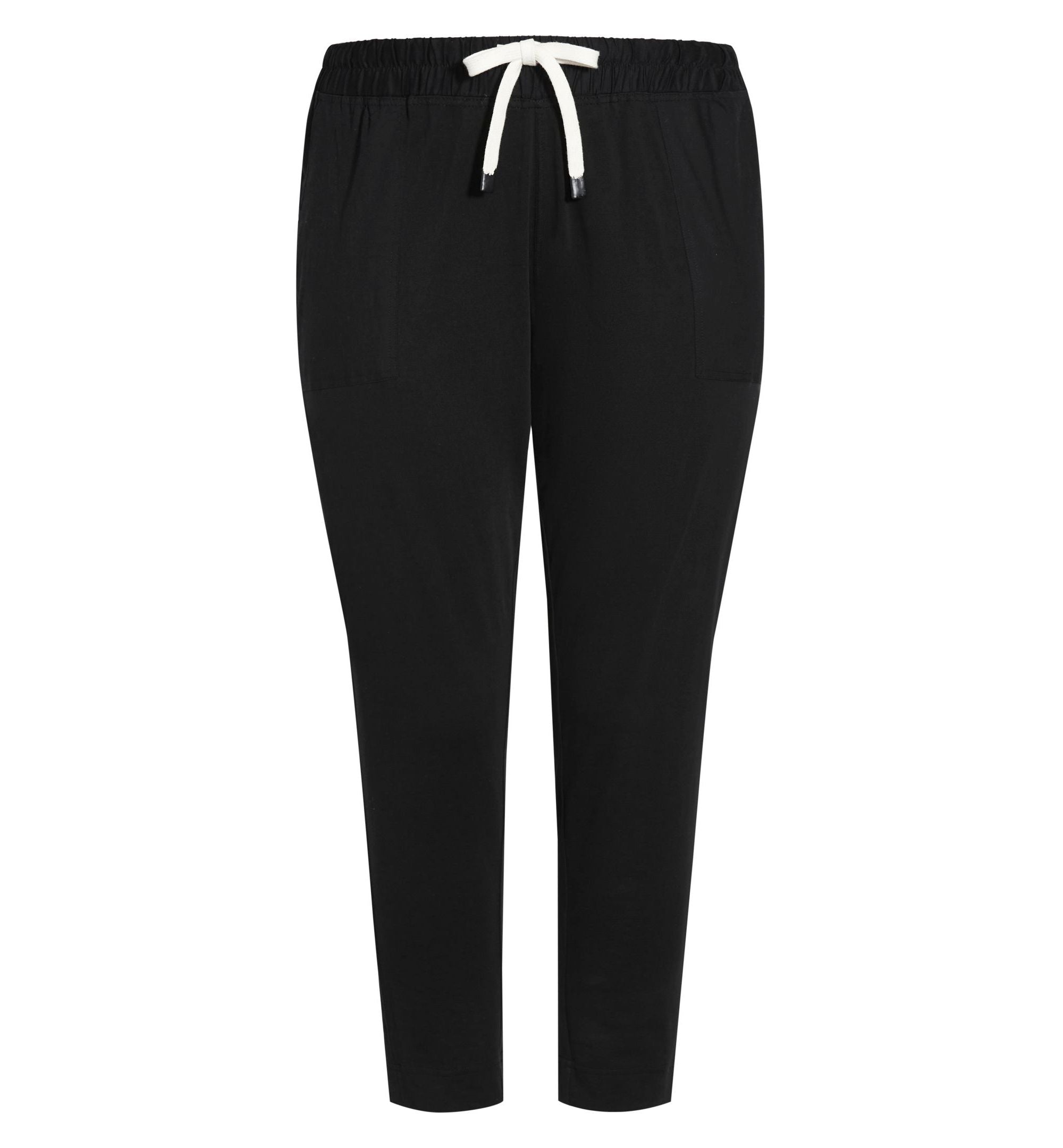 Plus Size Contrast Pocket Knit Pants