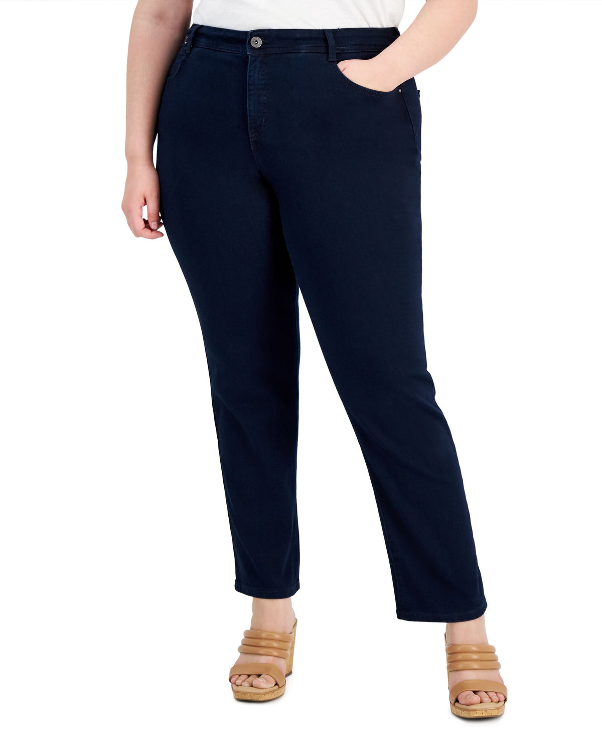 Style & Co Plus Size High Rise Slim Leg Jeans