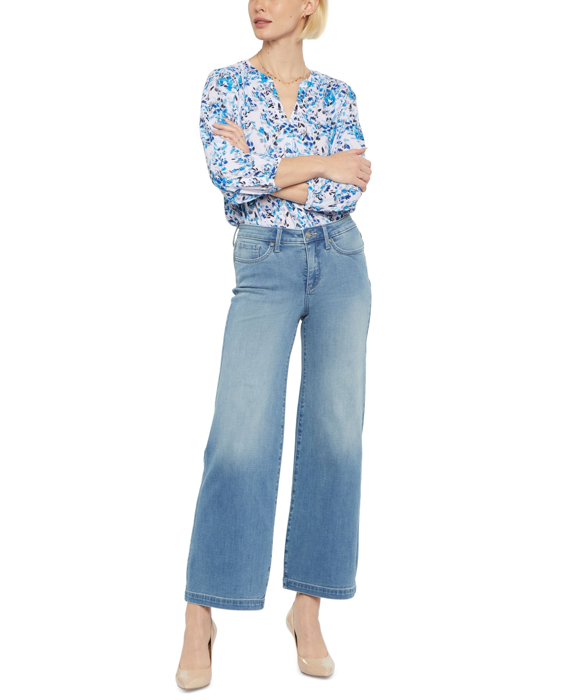 Nydj Teresa Wide Leg Ankle Jeans