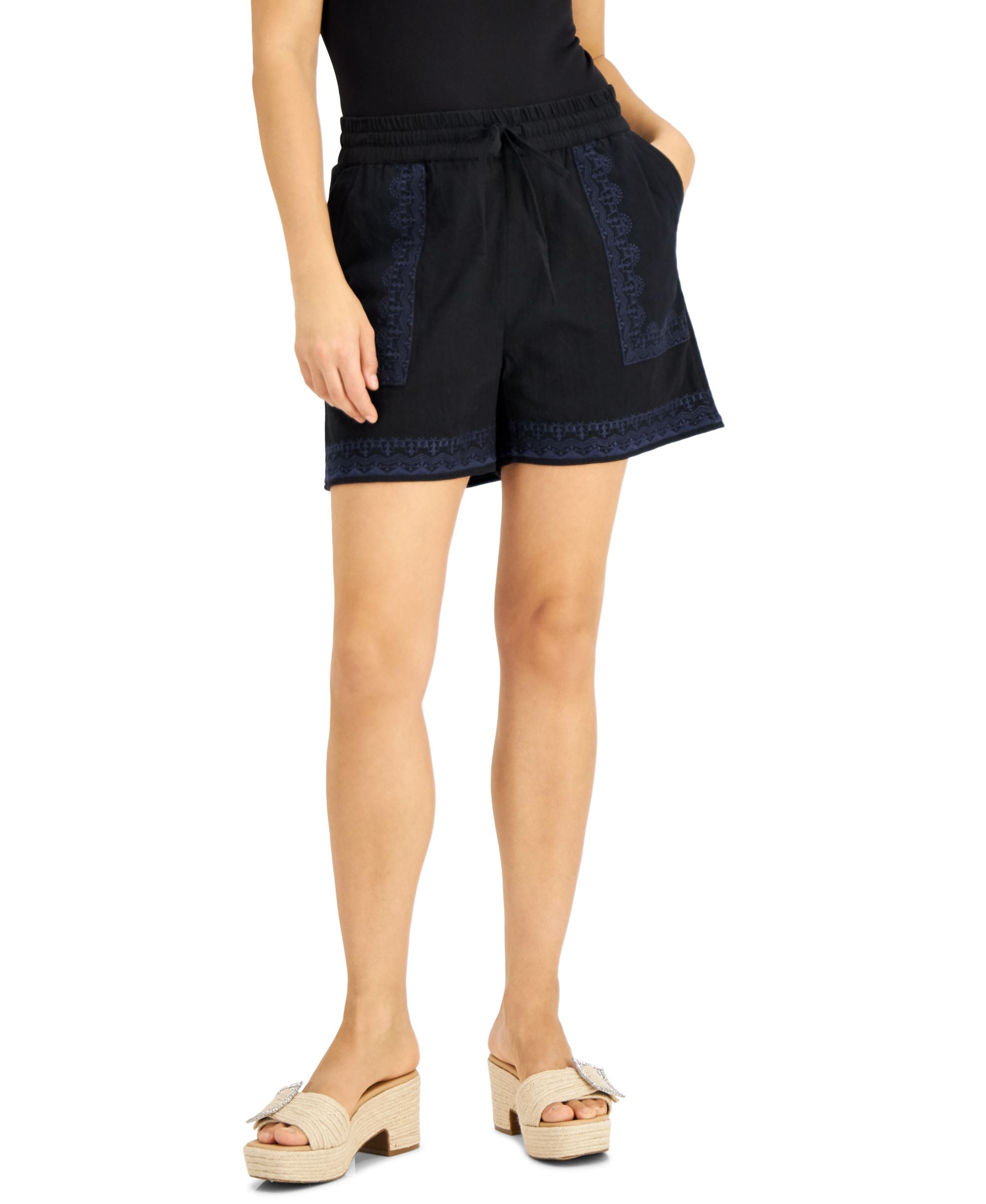 INC International Concepts Cotton Embroidered Shorts