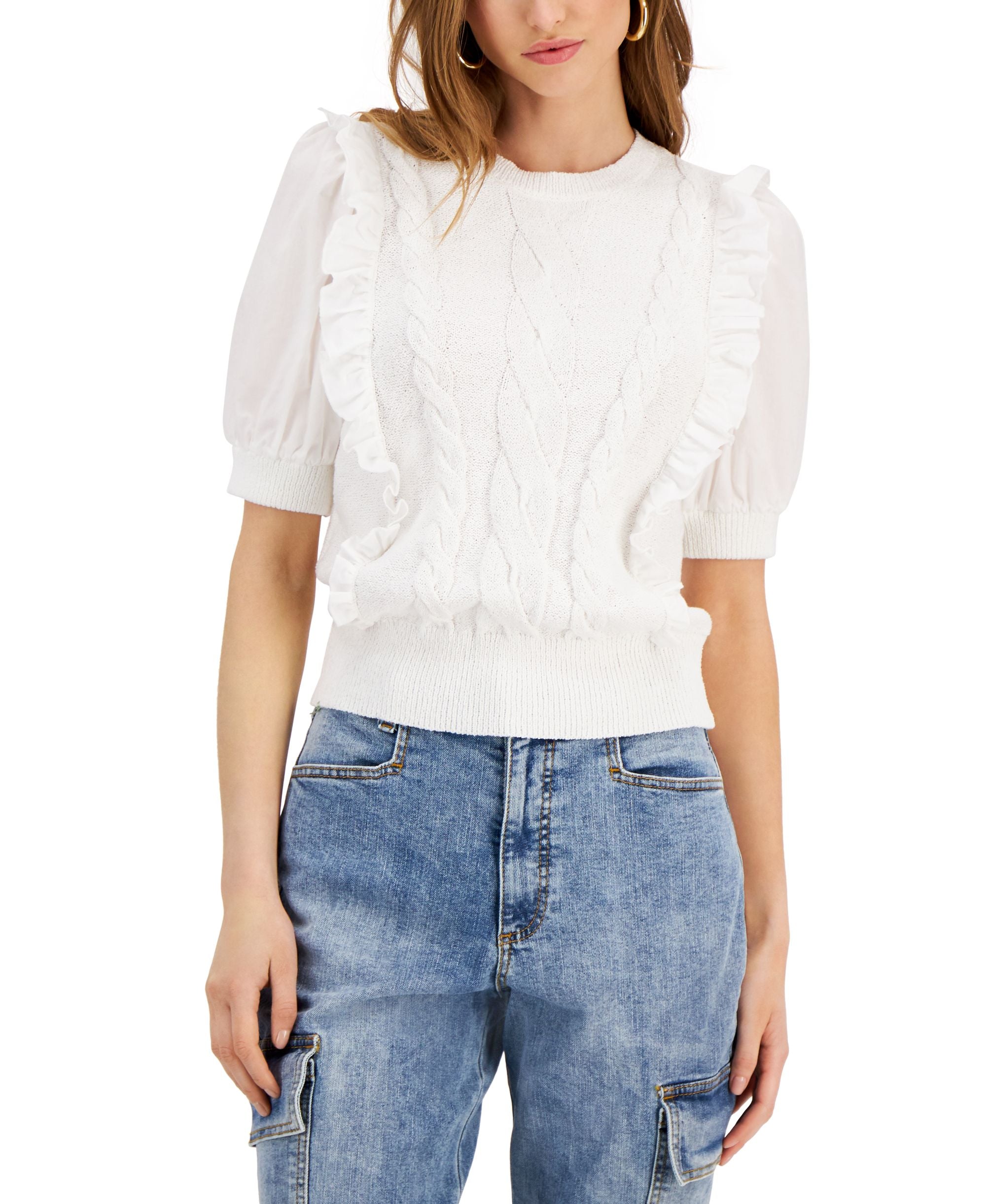 INC International Concepts Cable Knit Sweater