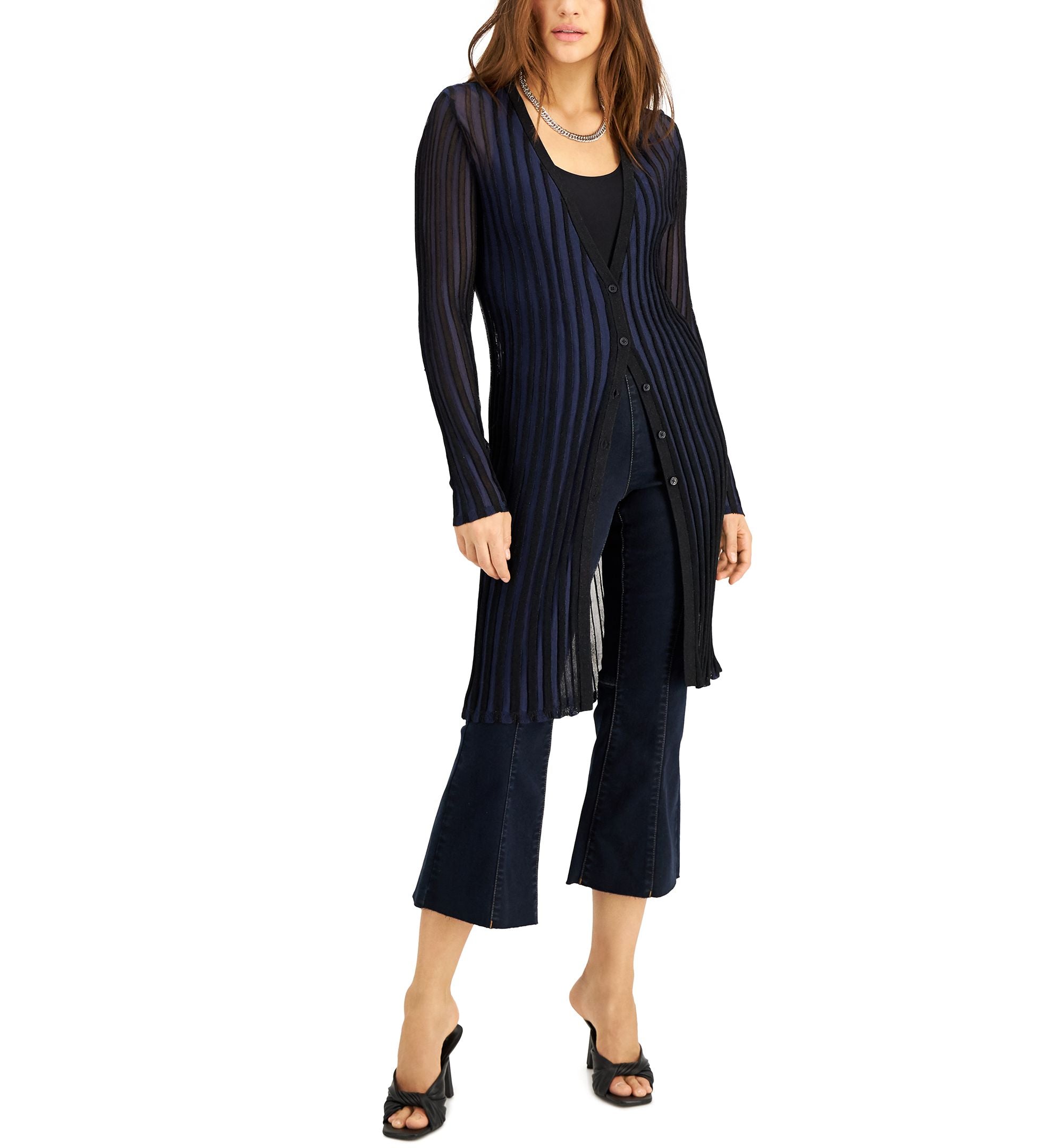 INC International Concepts Striped Completer Sweater