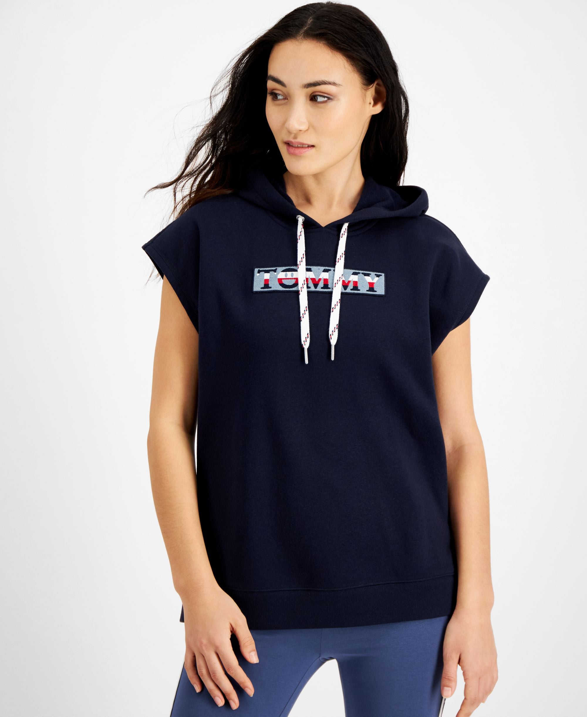 Tommy Jeans Cap Sleeve Tunic Hoodie