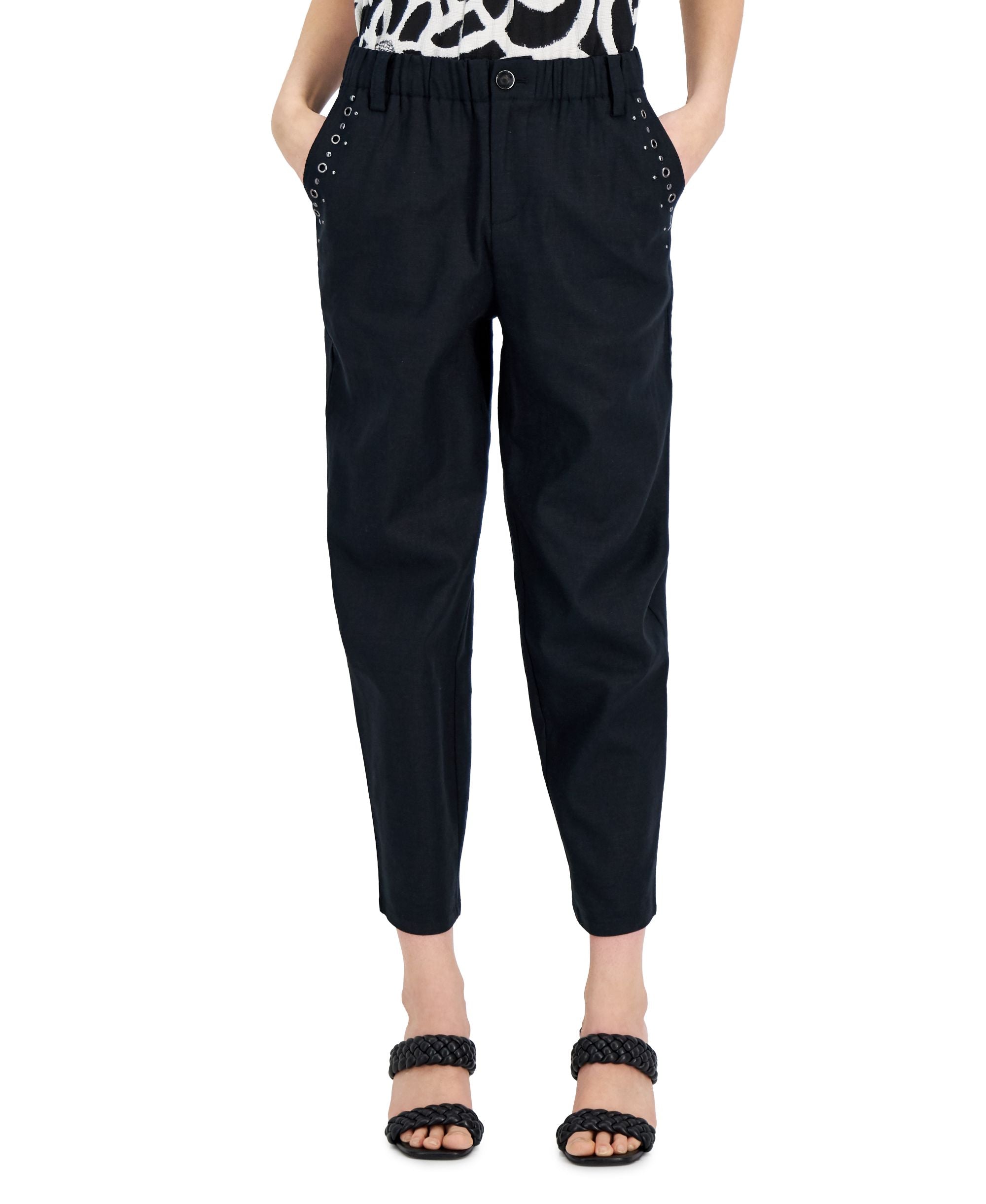 INC International Concepts Grommet Trim Pants