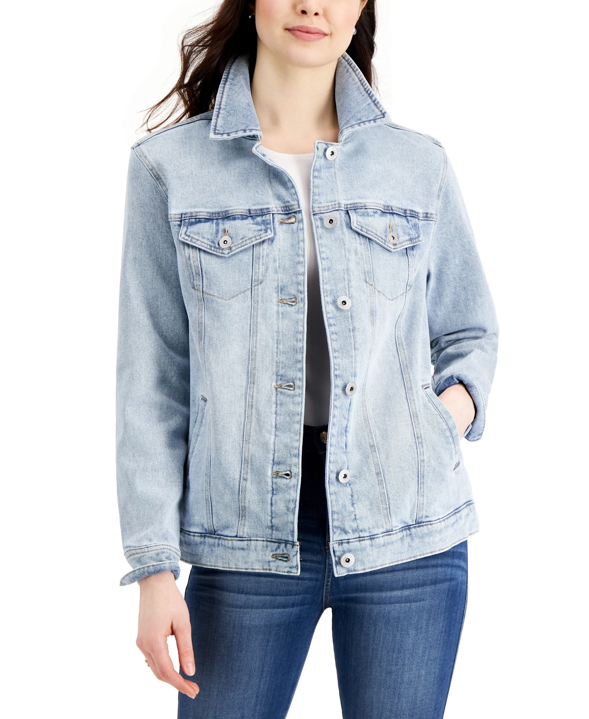 Style & Co Denim Trucker Jacket