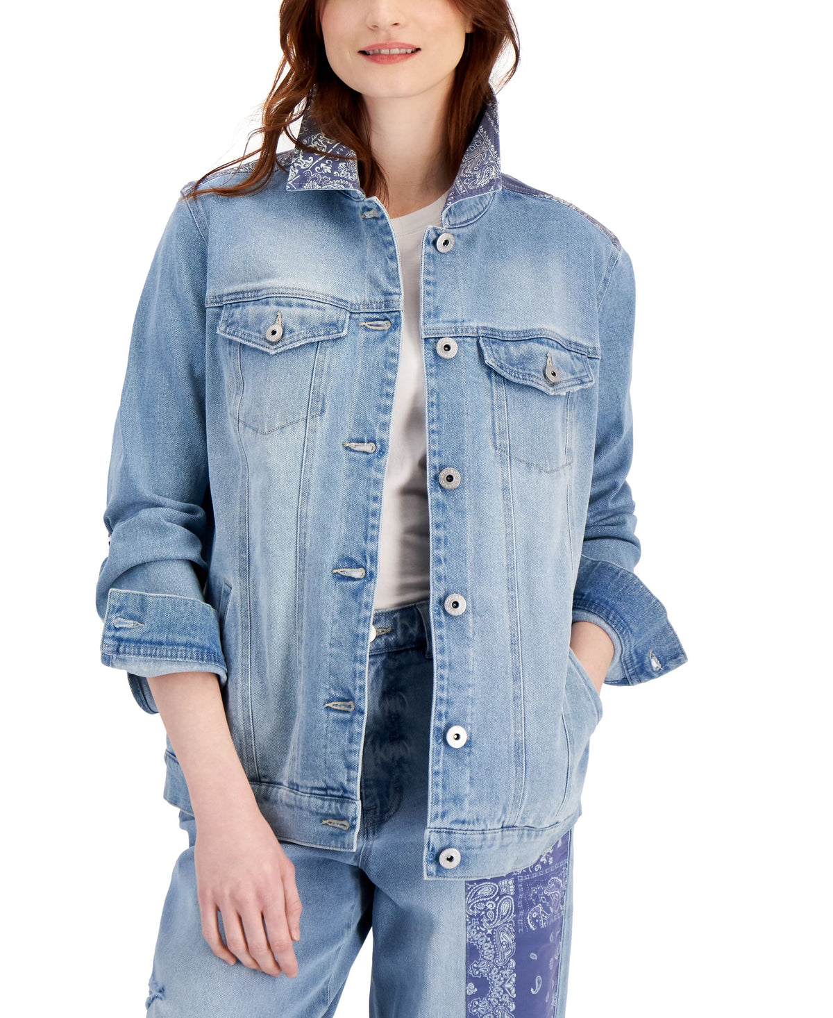 Style & Co Denim Trucker Jacket