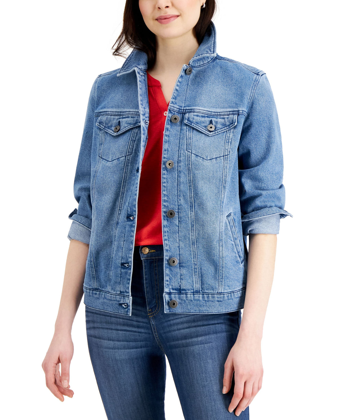Style & Co Denim Trucker Jacket