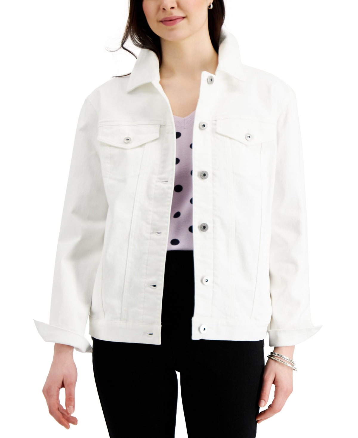 Style & Co Denim Trucker Jacket