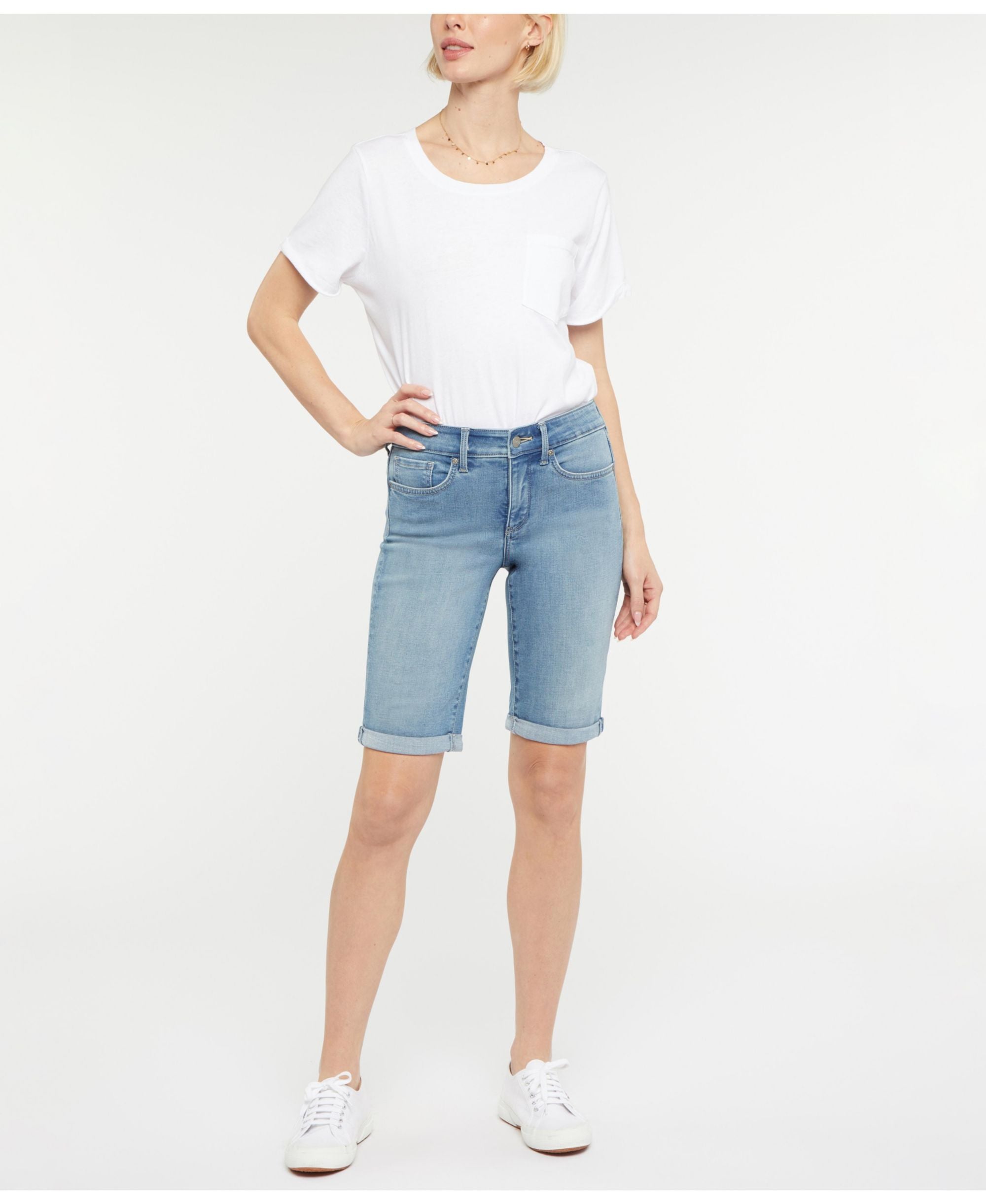 Nydj Roll Cuff Briella Jean Shorts
