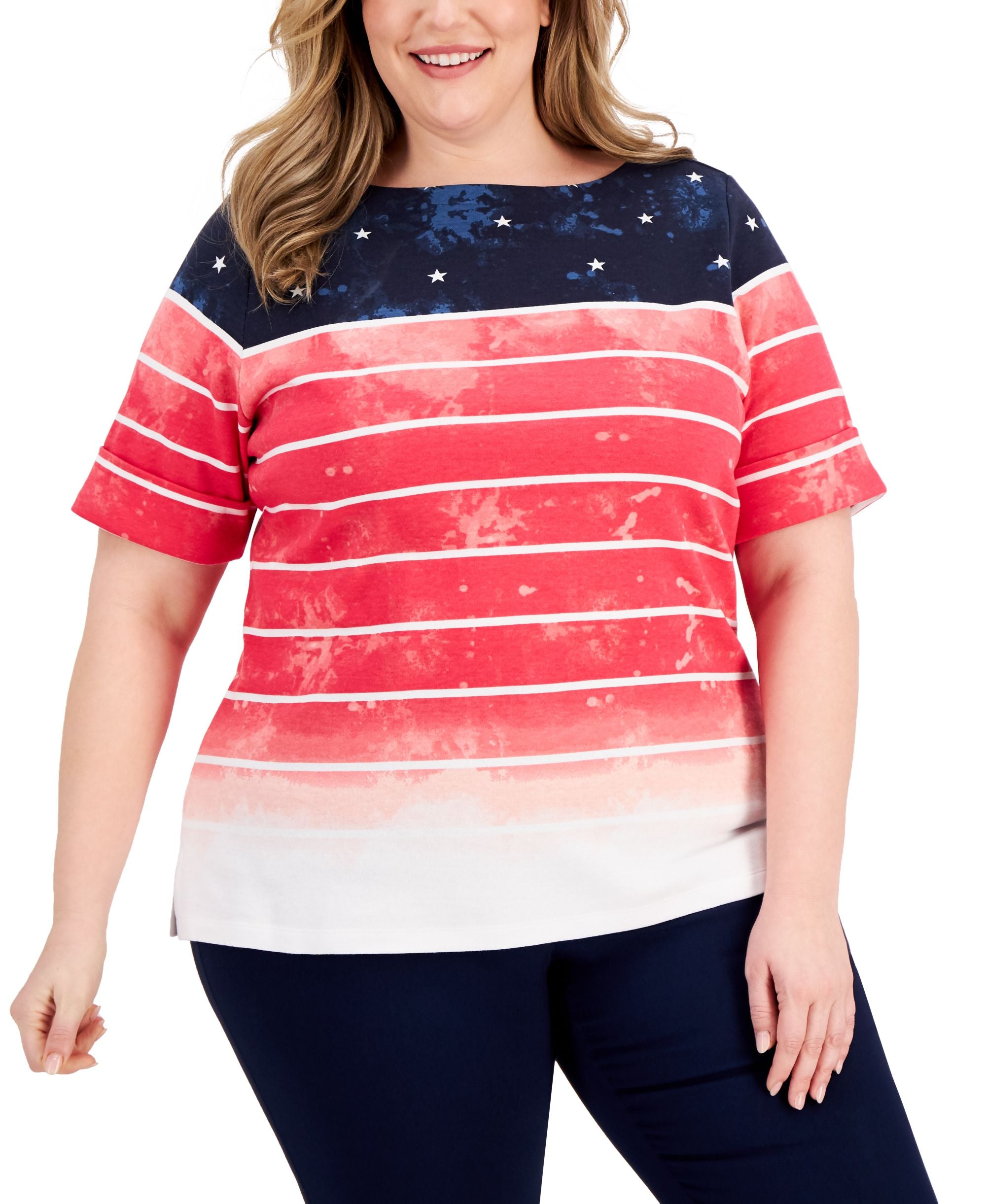 Karen Scott Plus Size T-Shirt