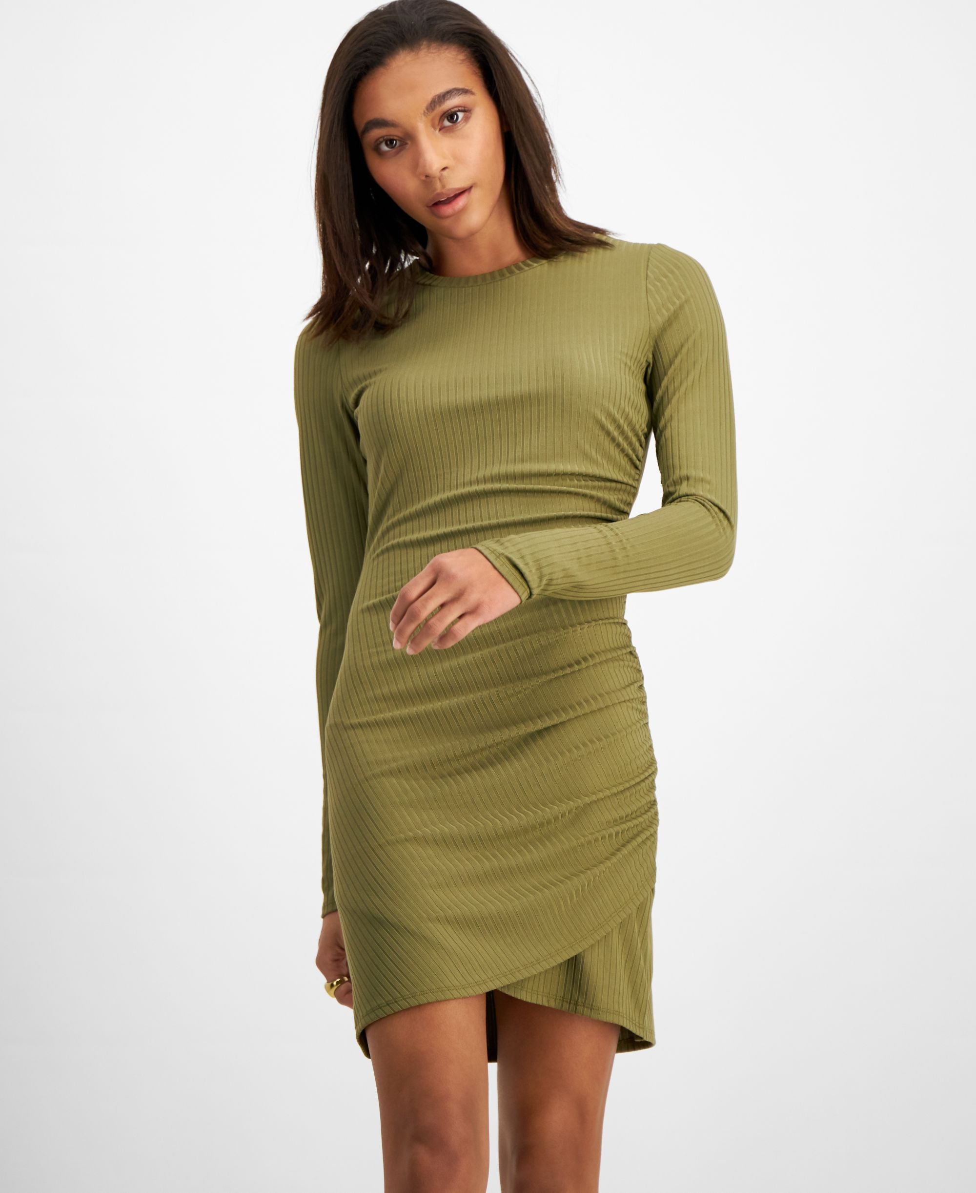 Now This Womens Side Ruched Dress