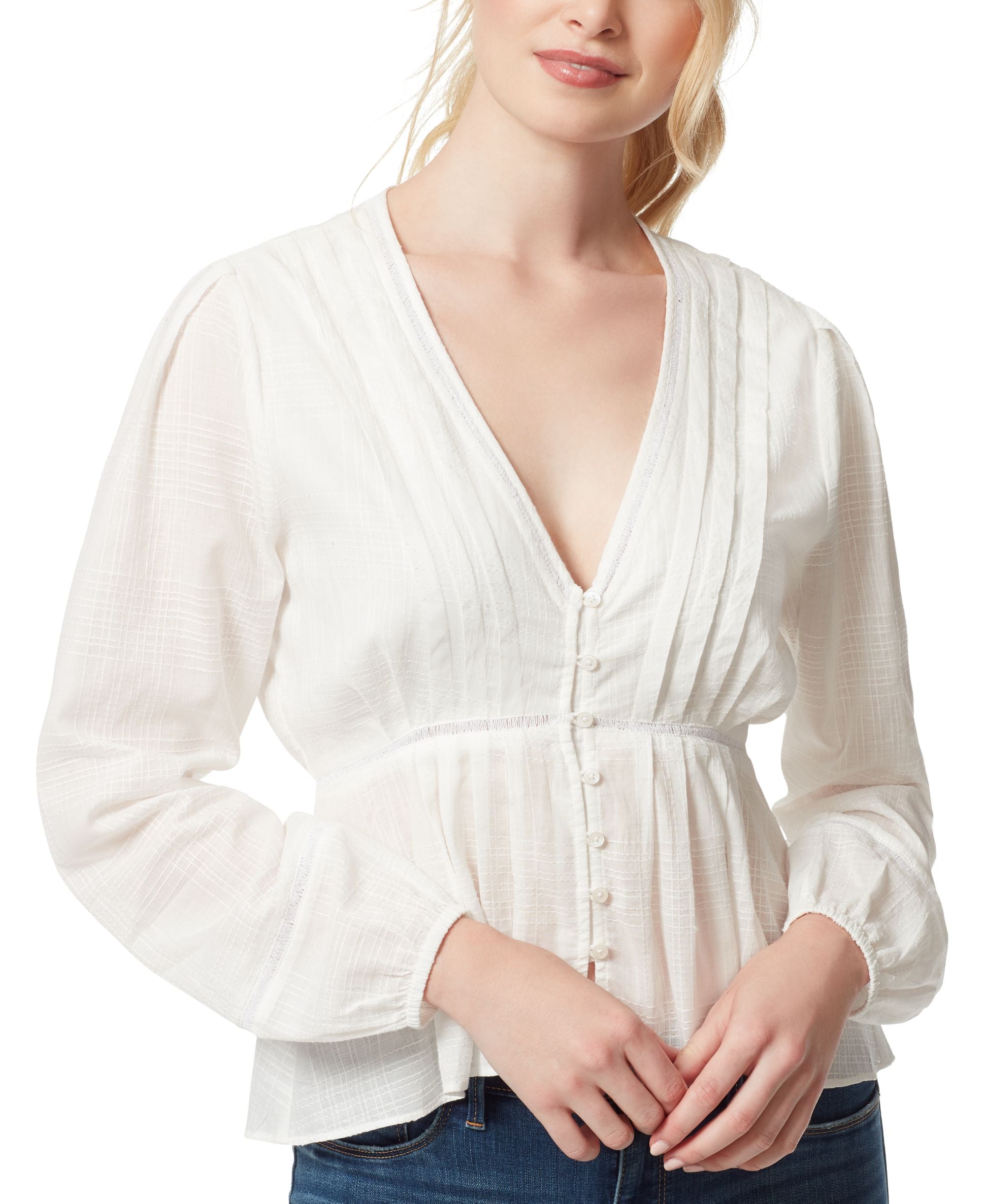 Jessica Simpson Miranda Buttoned Blouse