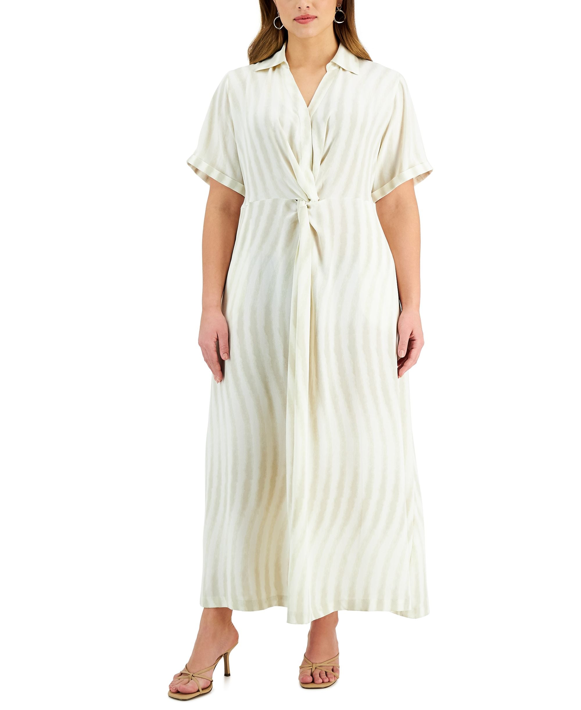 Alfani Plus Size Knot Front Dress