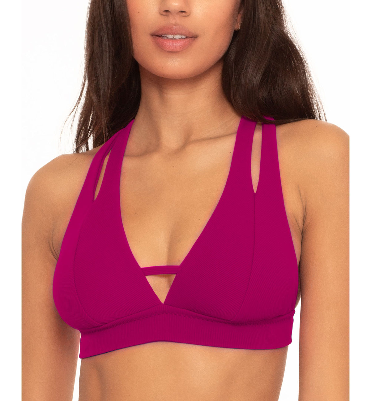 Fine Line Split-Strap Bikini Top