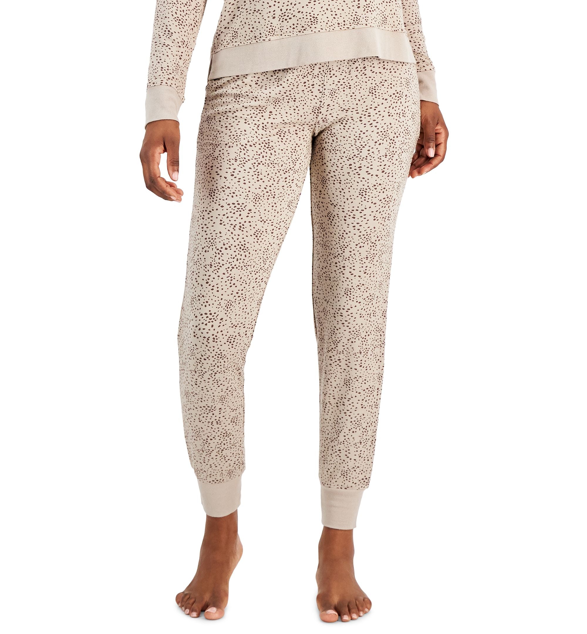 Alfani Womens Printed Jogger Pajama Pants