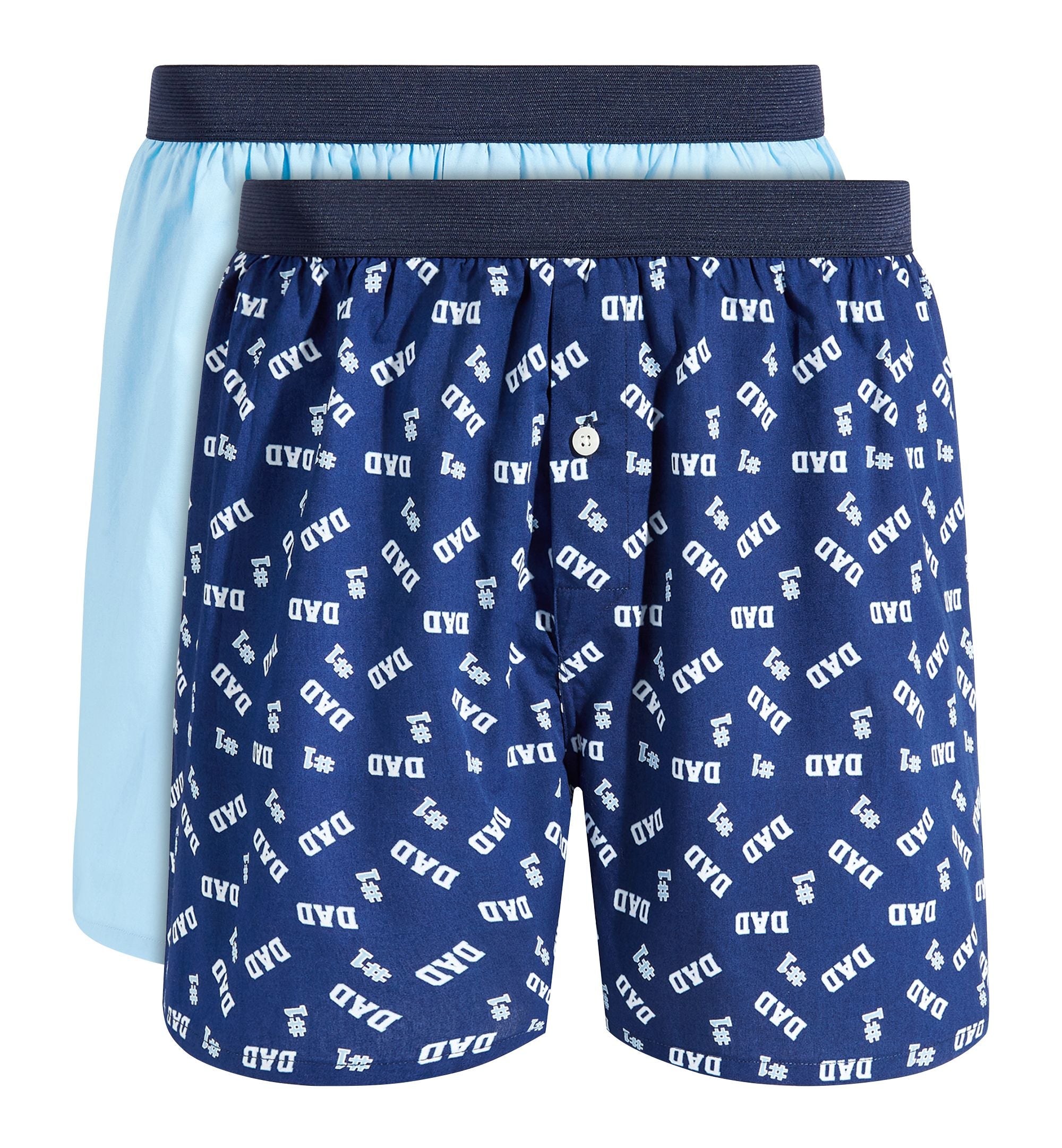 Club Room Men's 2-Pk. #1 Dad & Solid Boxer Shorts