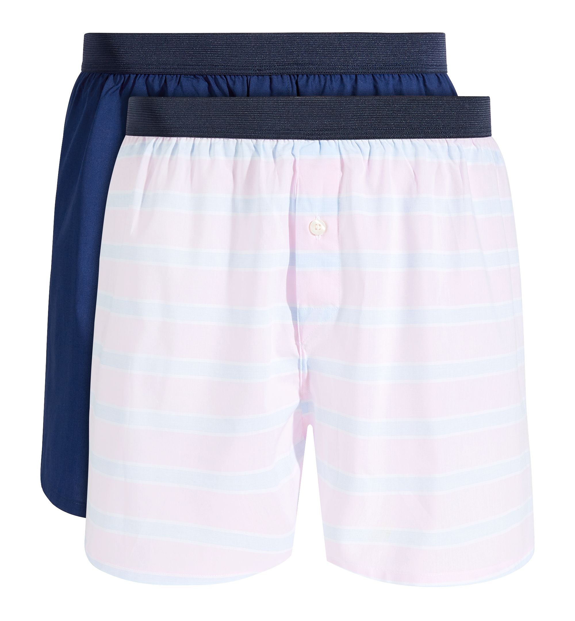 Club Room Men's 2-Pk. Stripe & Solid Boxer Shorts