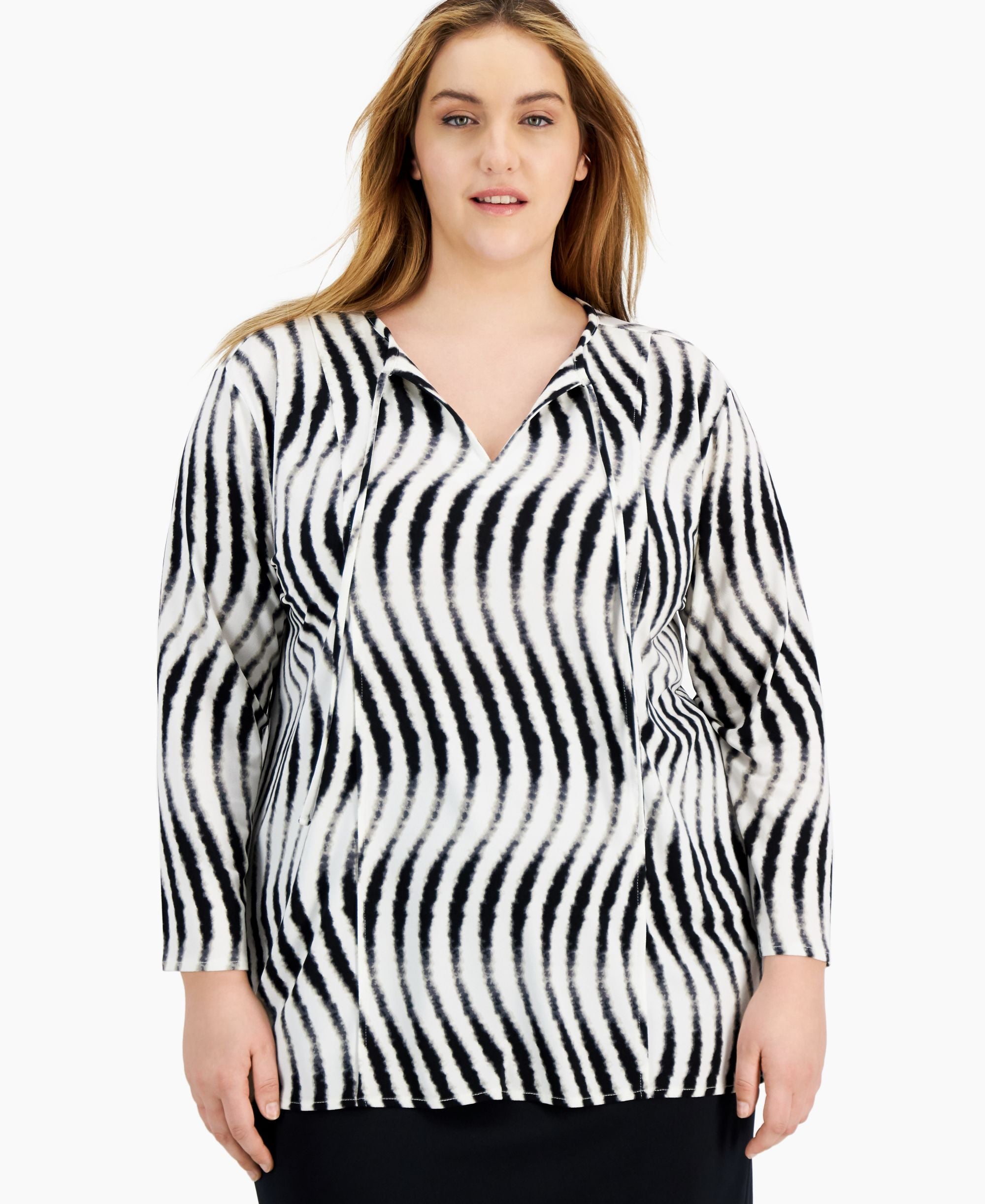 Alfani Plus Size Printed Tunic