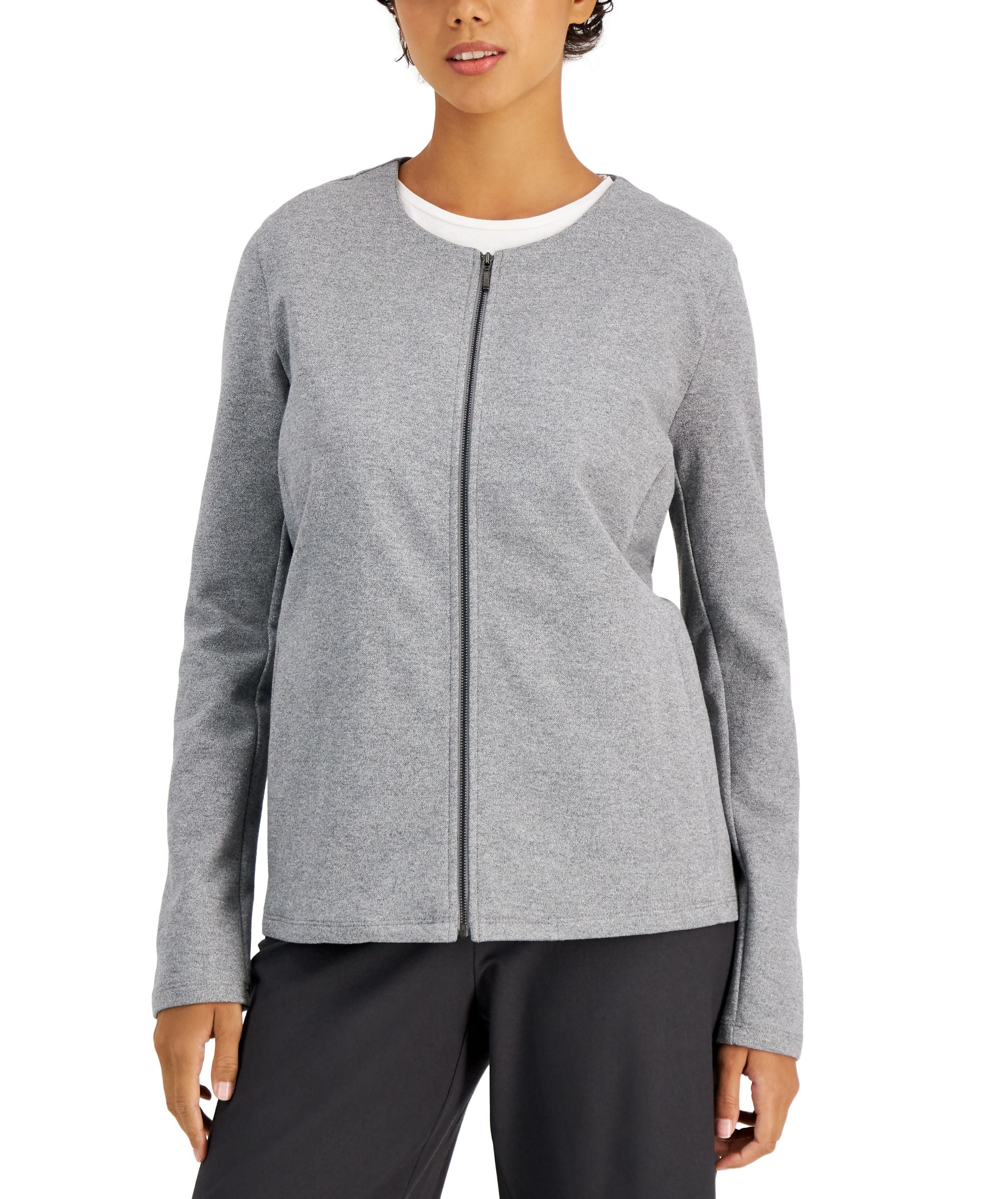 Eileen Fisher Zip Up Cardigan Jacket