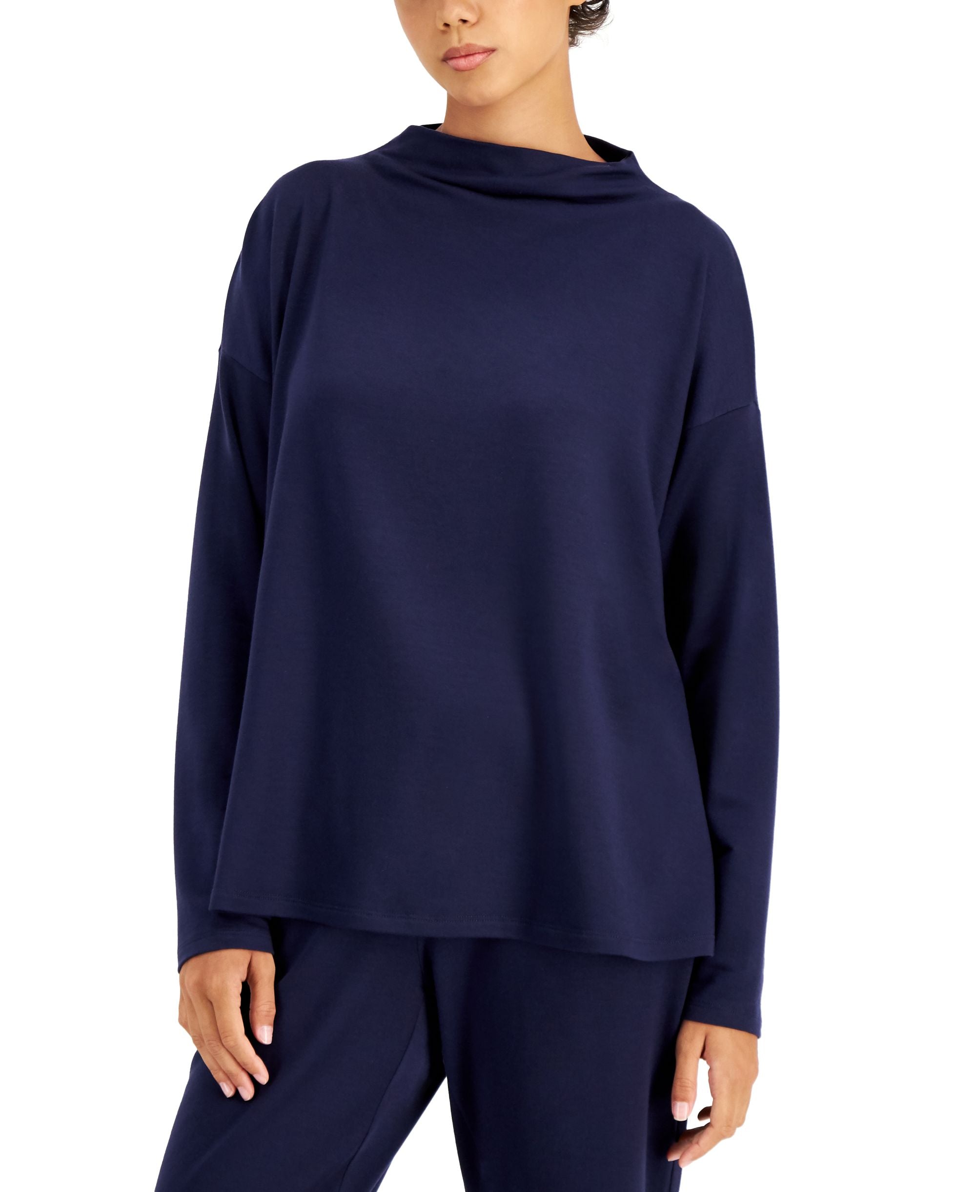 Eileen Fisher Funnel Neck Boxy Top