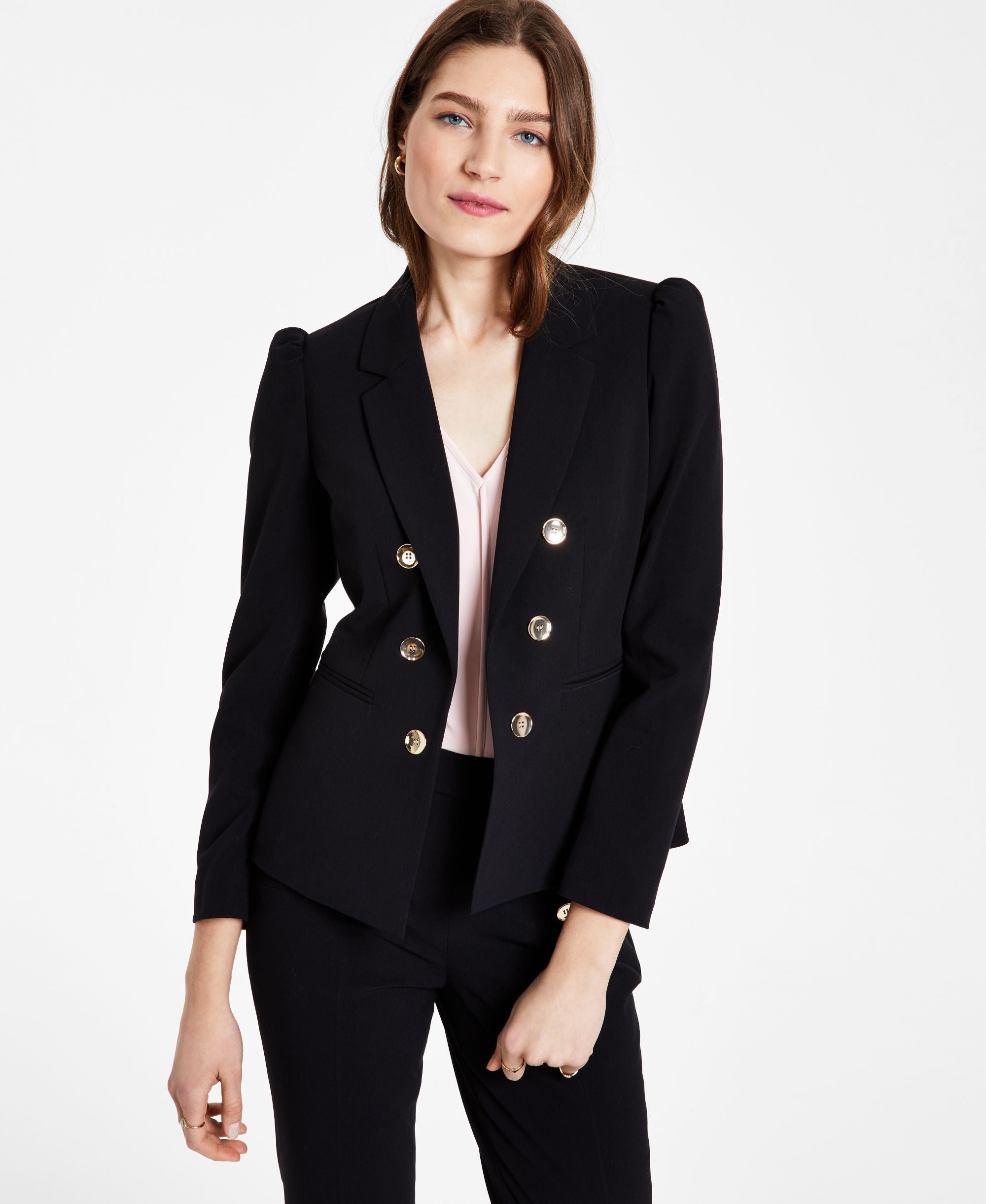 Bar III Puff Sleeve Blazer