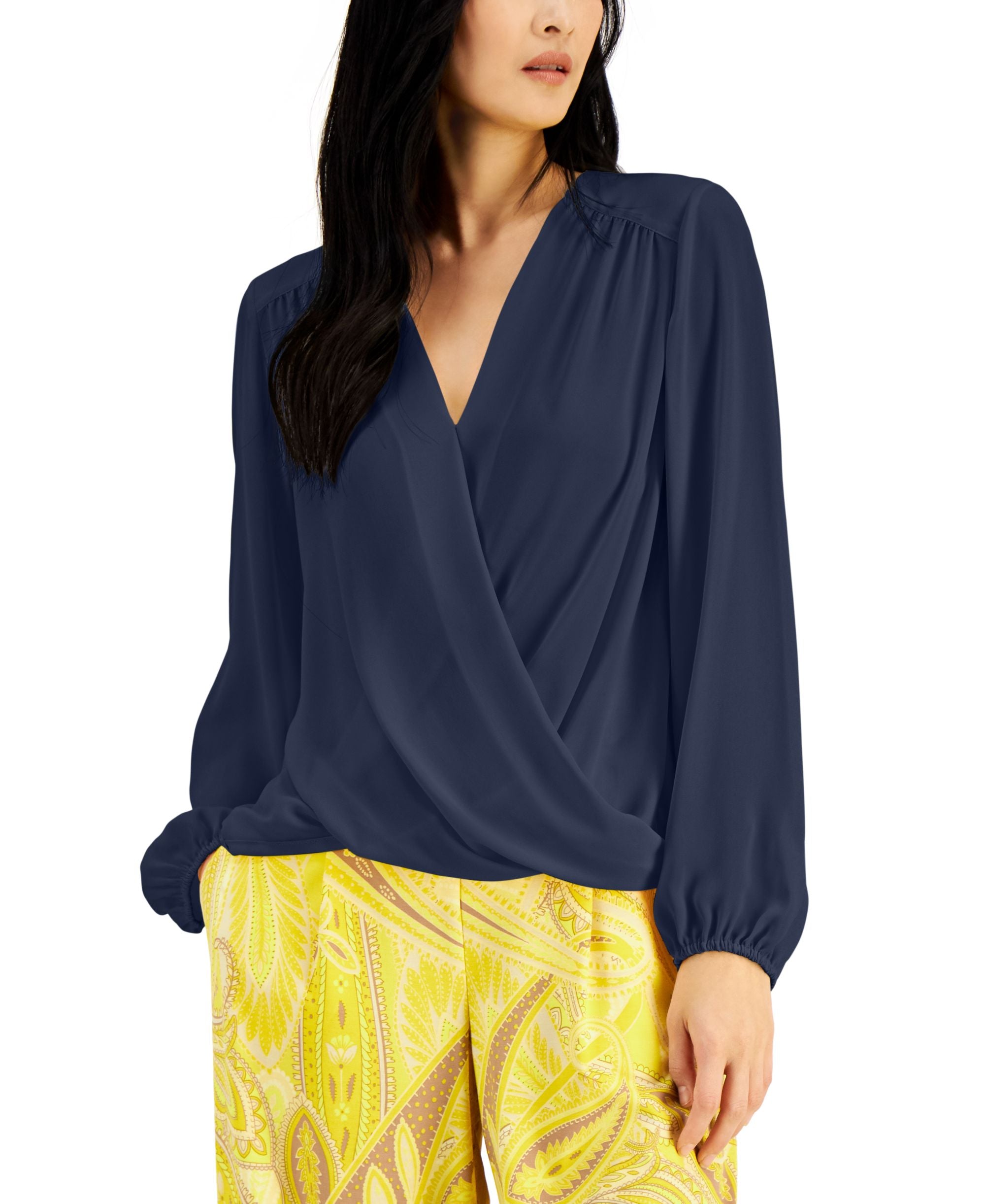INC International Concepts Surplice Top