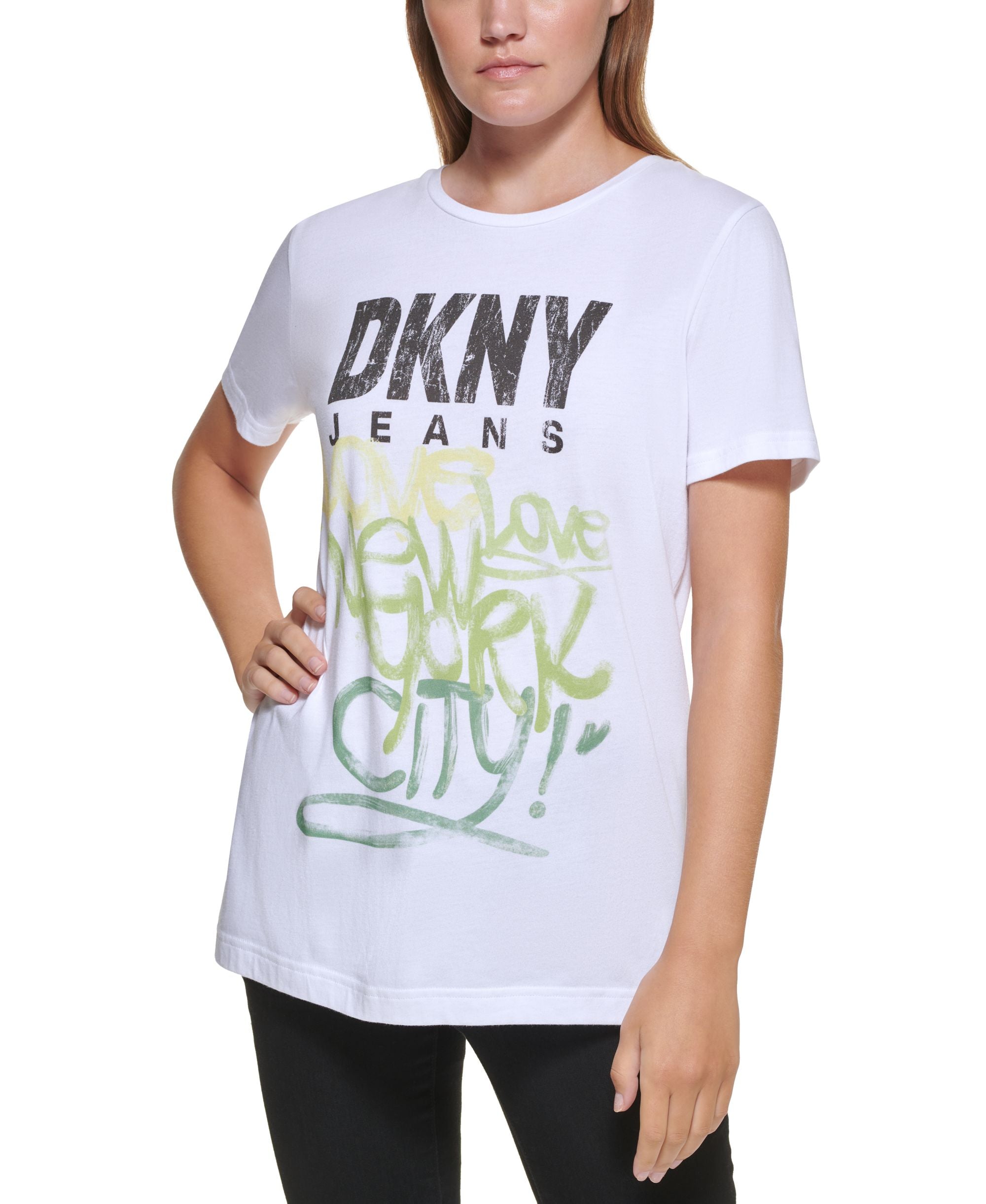 DKNY Jeans Graffiti Logo T-Shirt