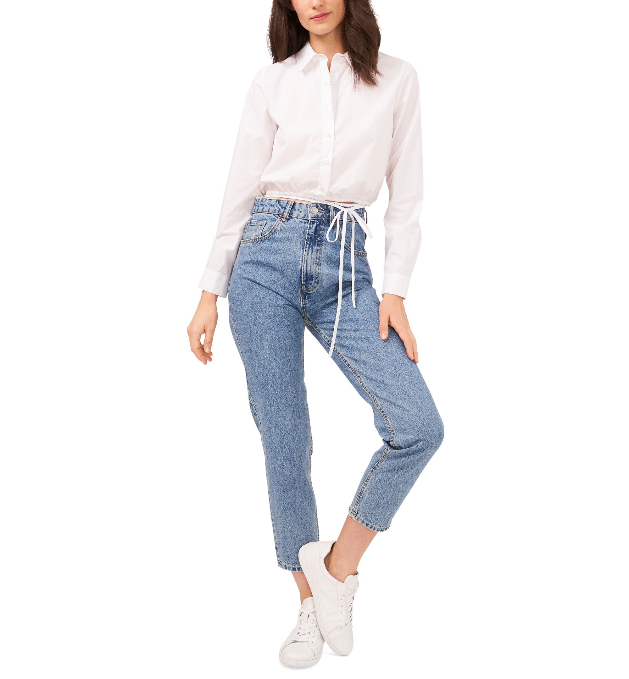 Riley Rae Cropped Cotton Shirt