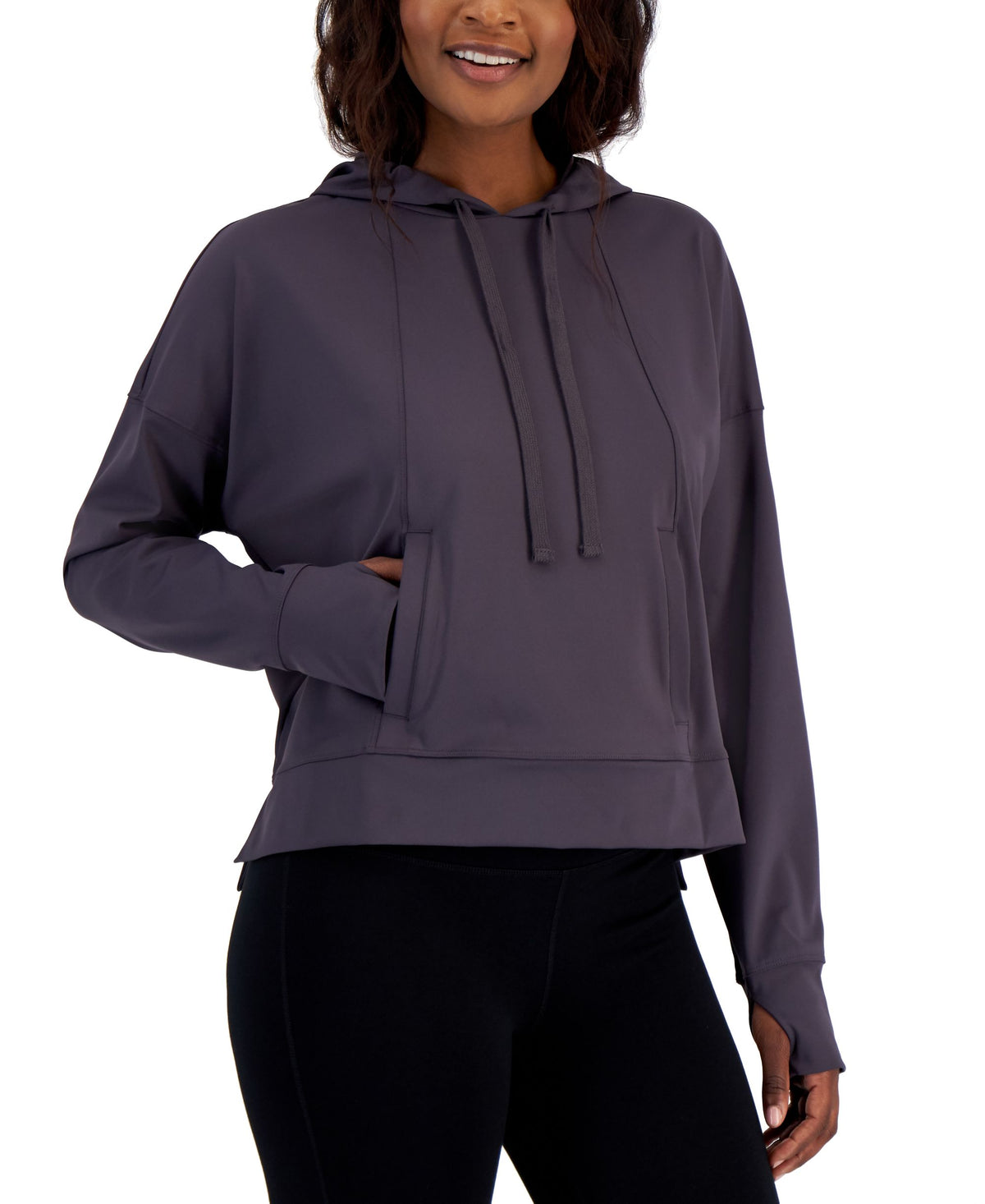 ID Ideology Womens Relaxed Solid Techy Hoodie