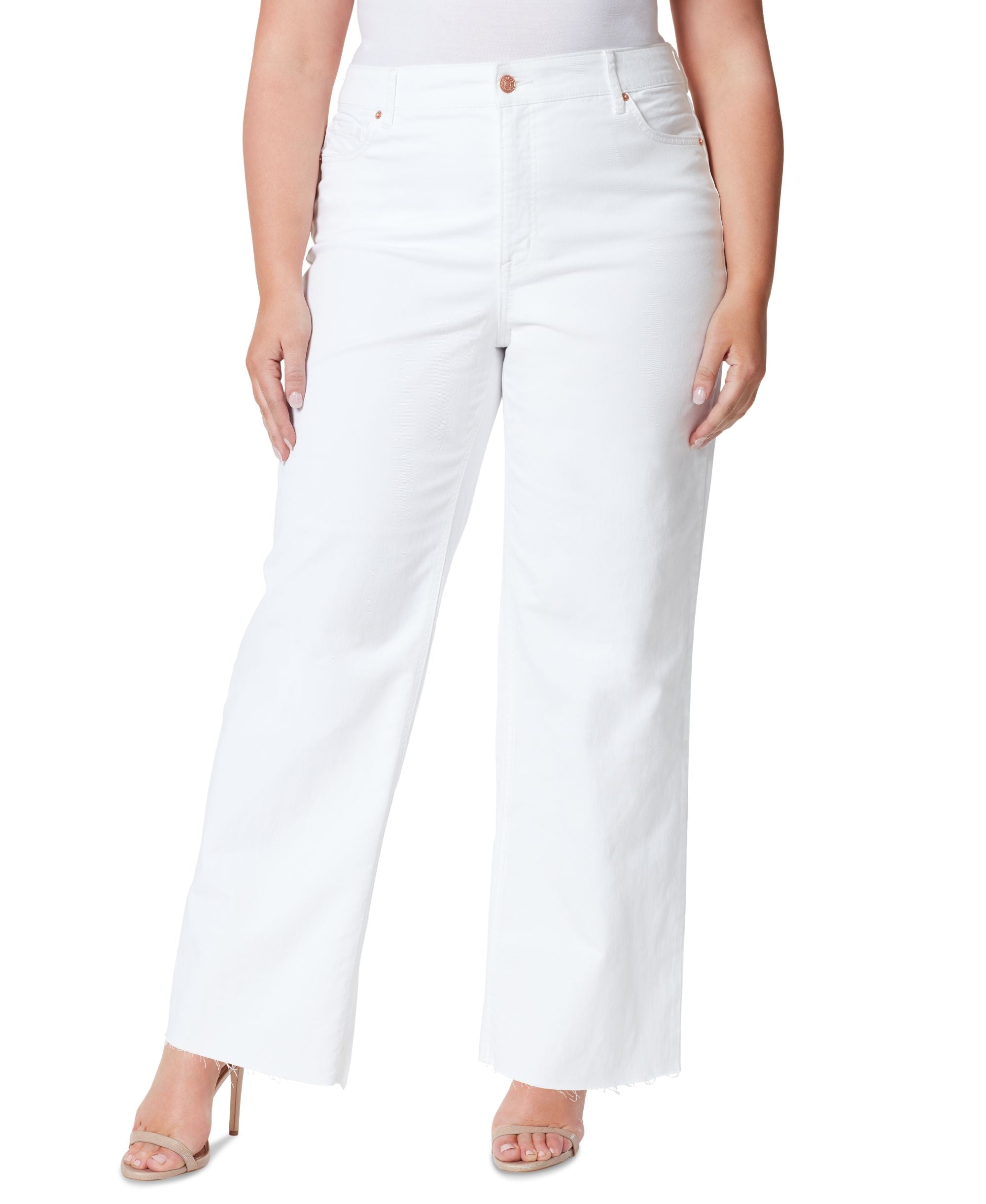 Jessica Simpson Trendy Plus Size Tease Wide Leg Jeans