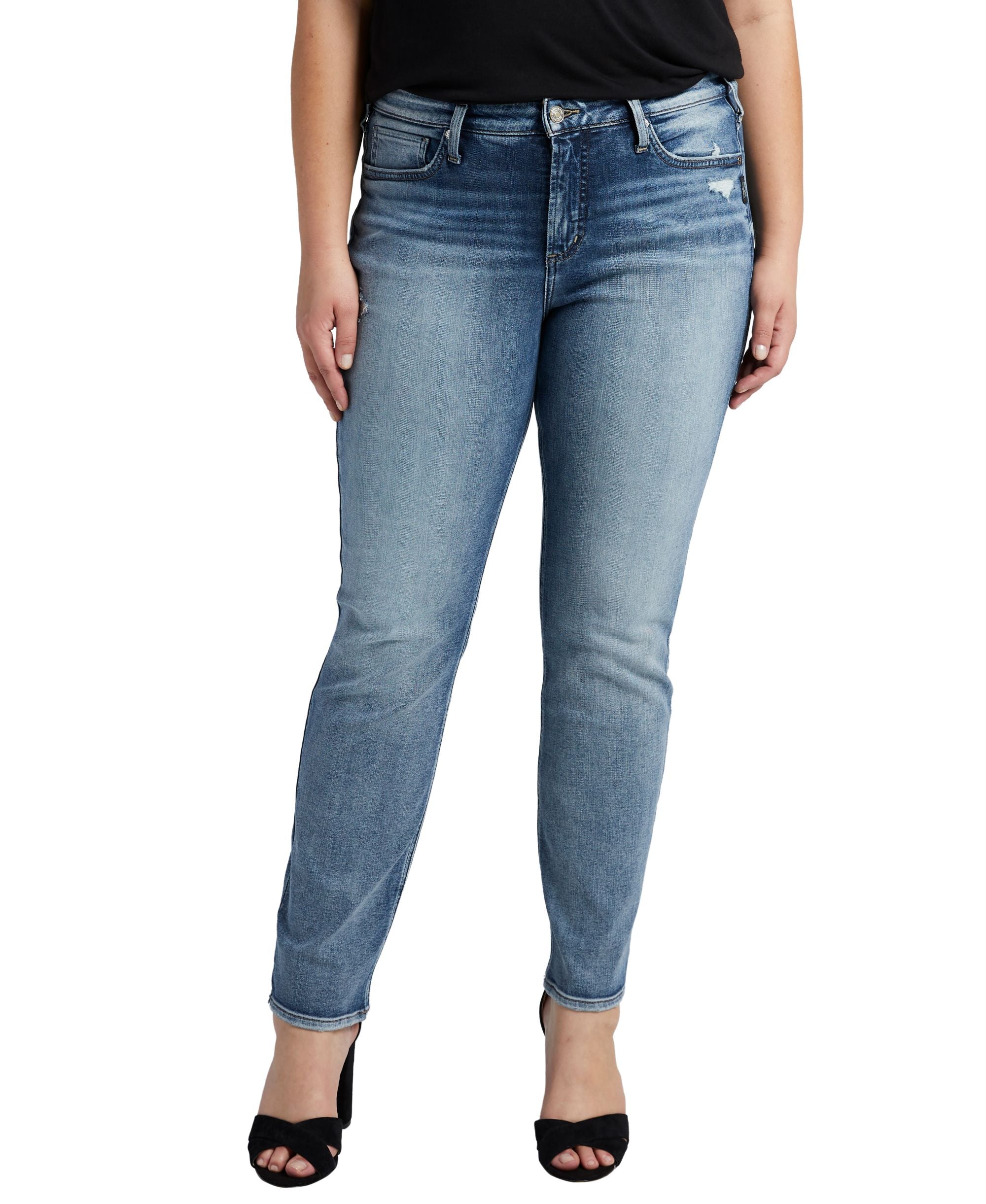 Plus Size Most Wanted Mid Rise Straight Leg Jeans