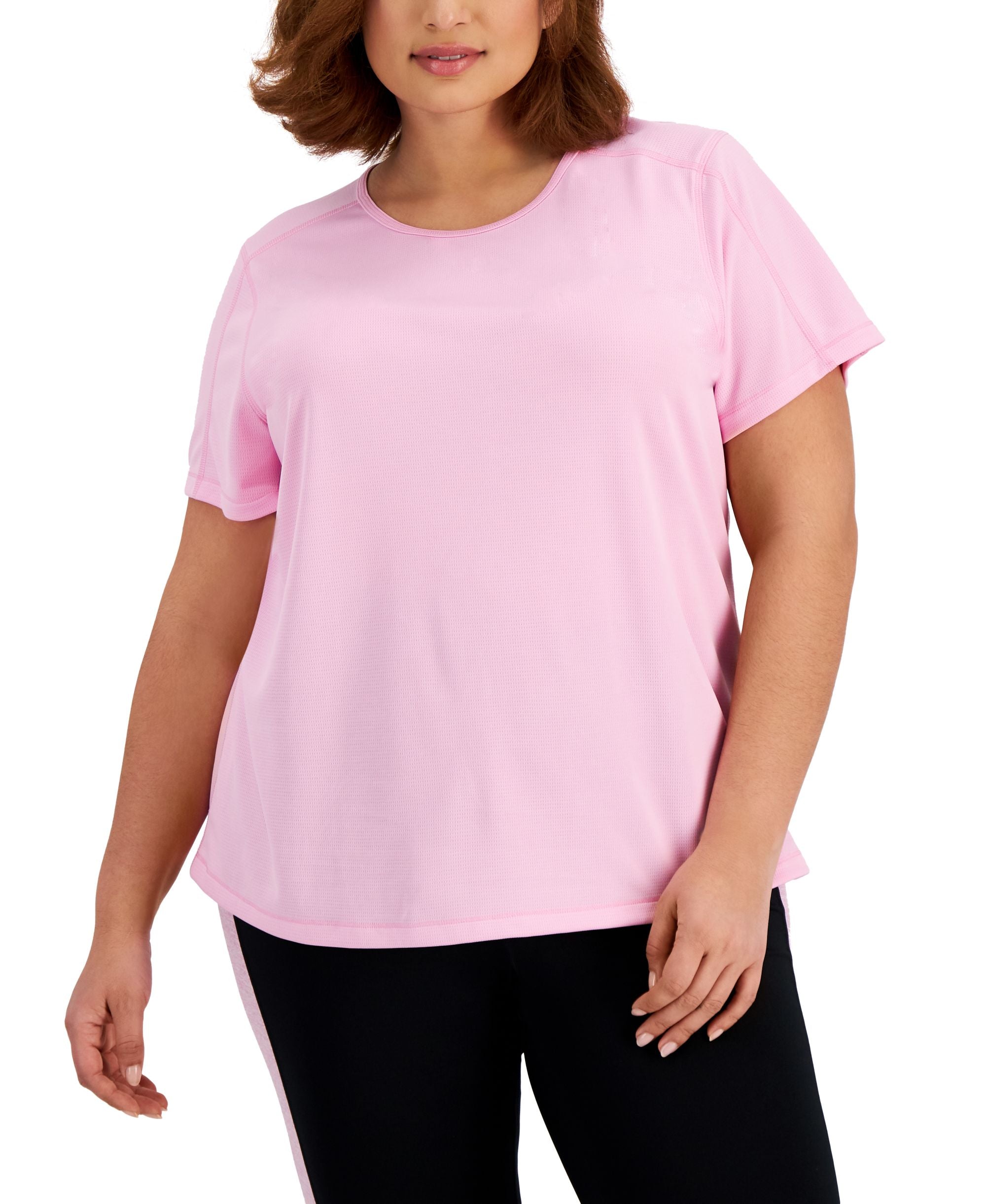 ID Ideology Plus Size Birdseye Mesh T-Shirt