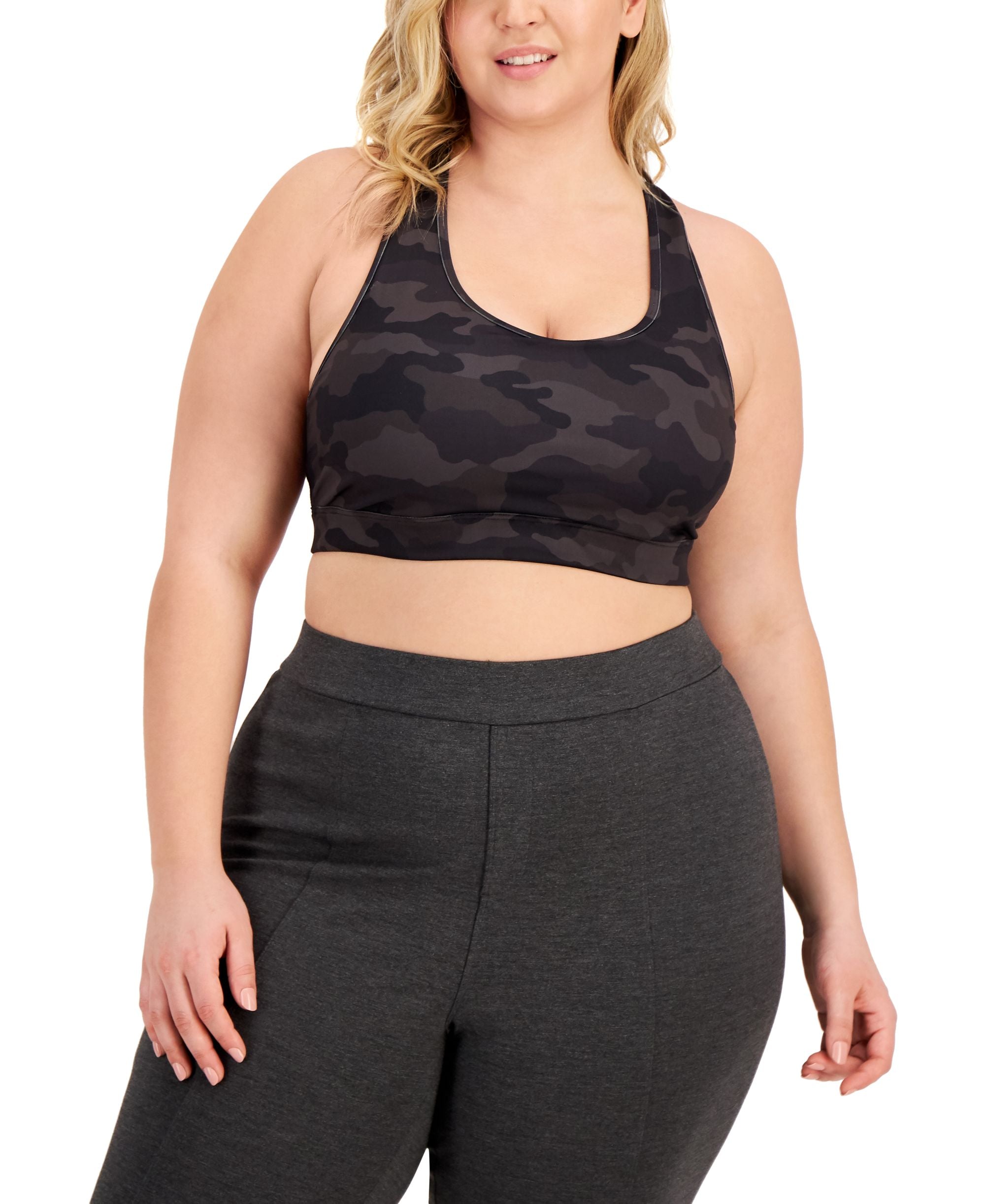 ID Ideology Plus Size Camo Print Medium Impact Sports Bra