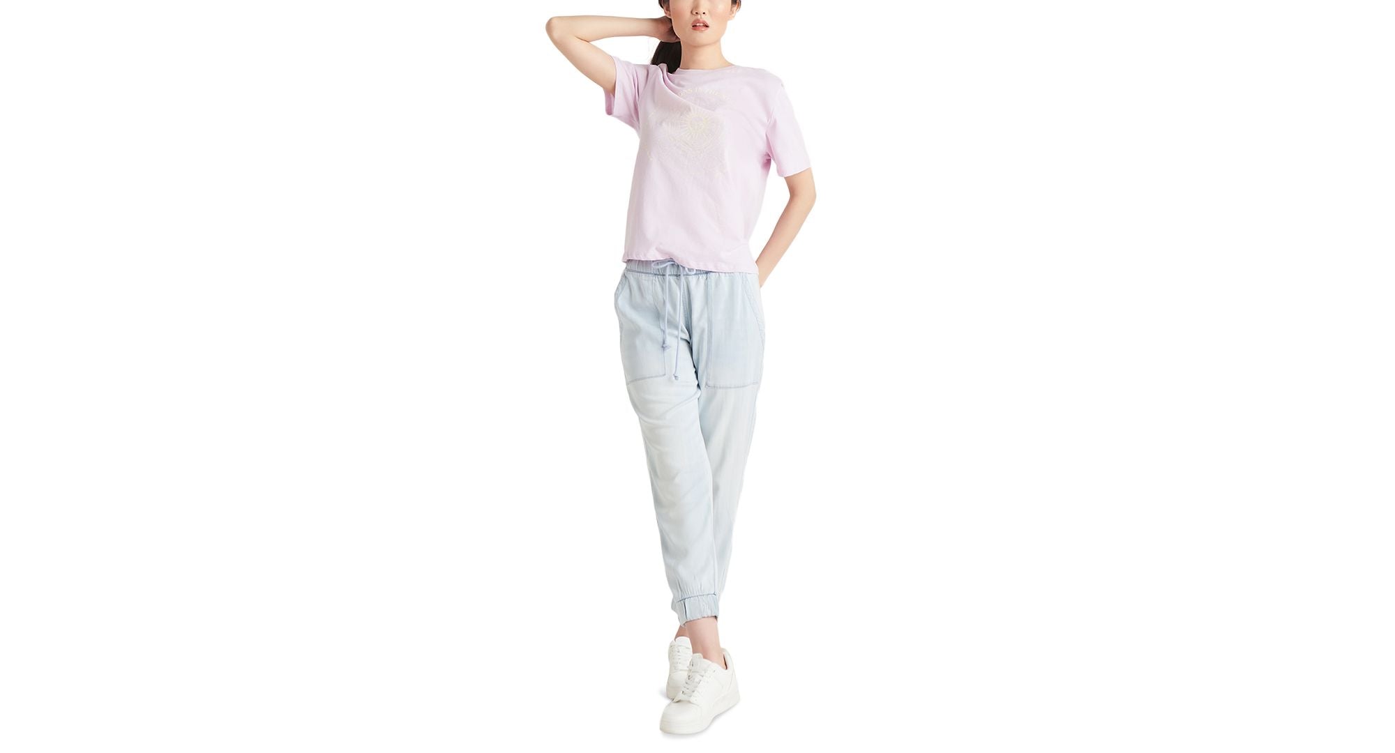 Black Tape Petite Woven Jogger Pants