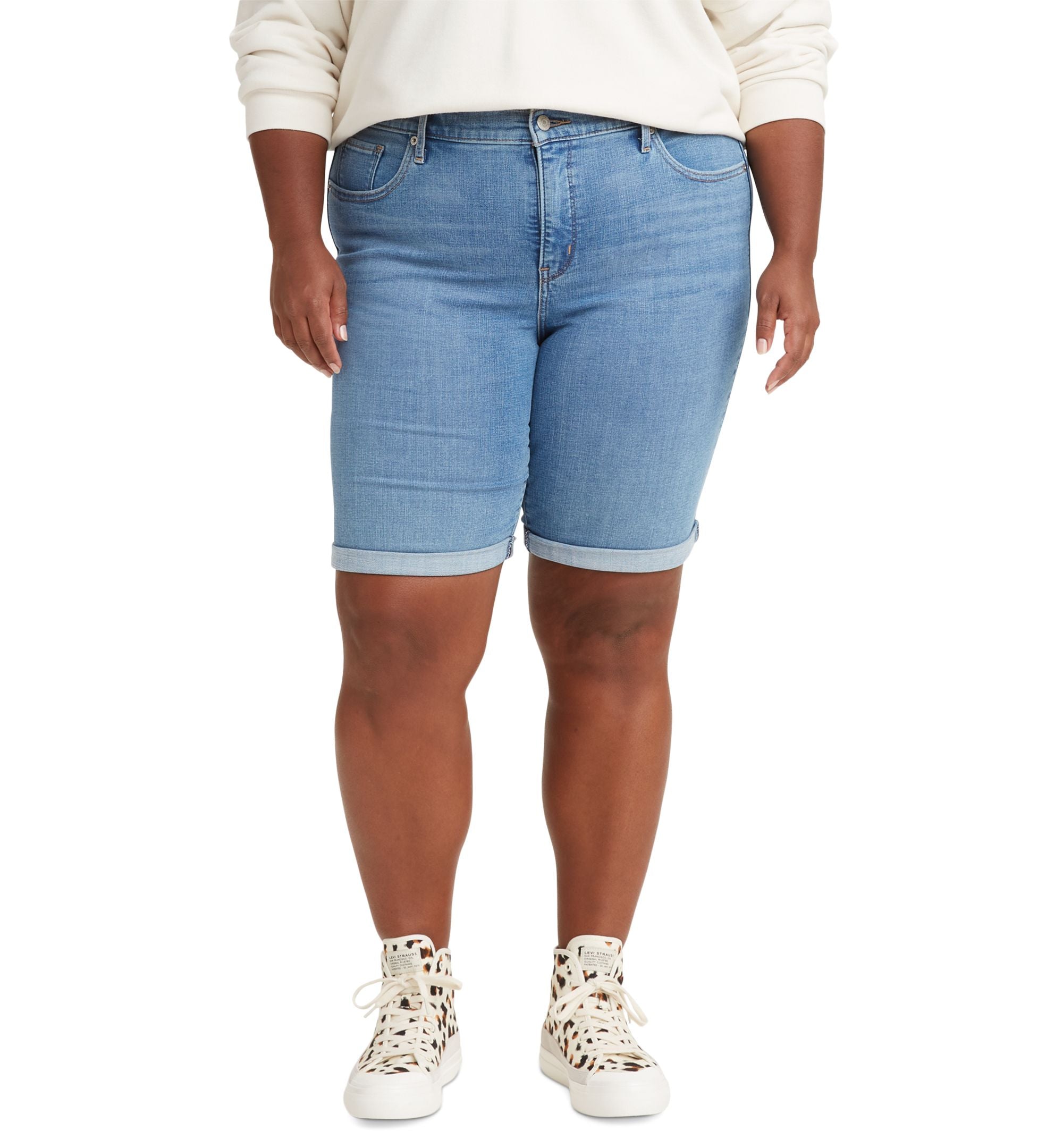Levis Trendy Plus Size Classic Bermuda Shorts