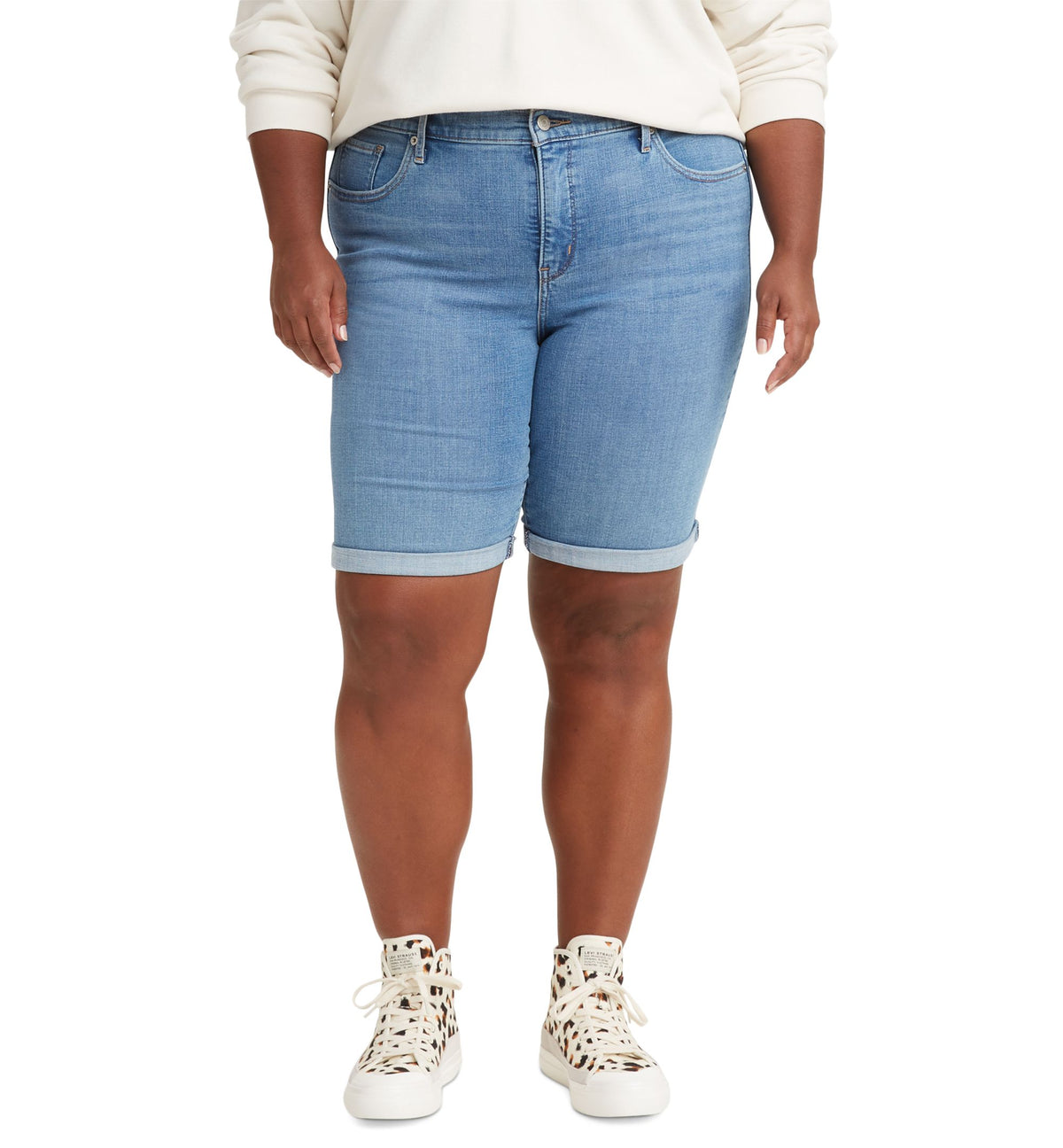 Levis Trendy Plus Size Classic Bermuda Shorts