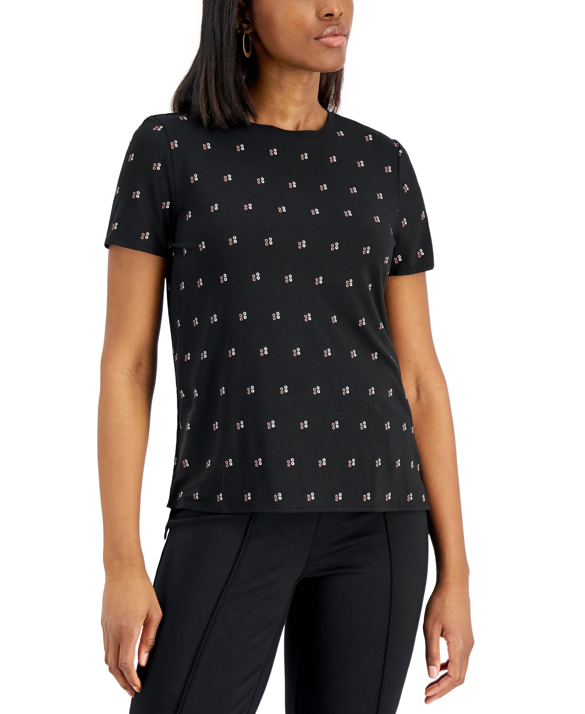 Alfani Printed Crewneck T-Shirt