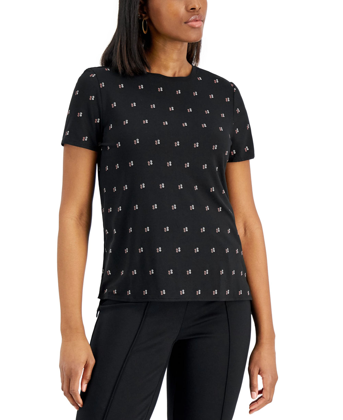 Alfani Printed Crewneck T-Shirt